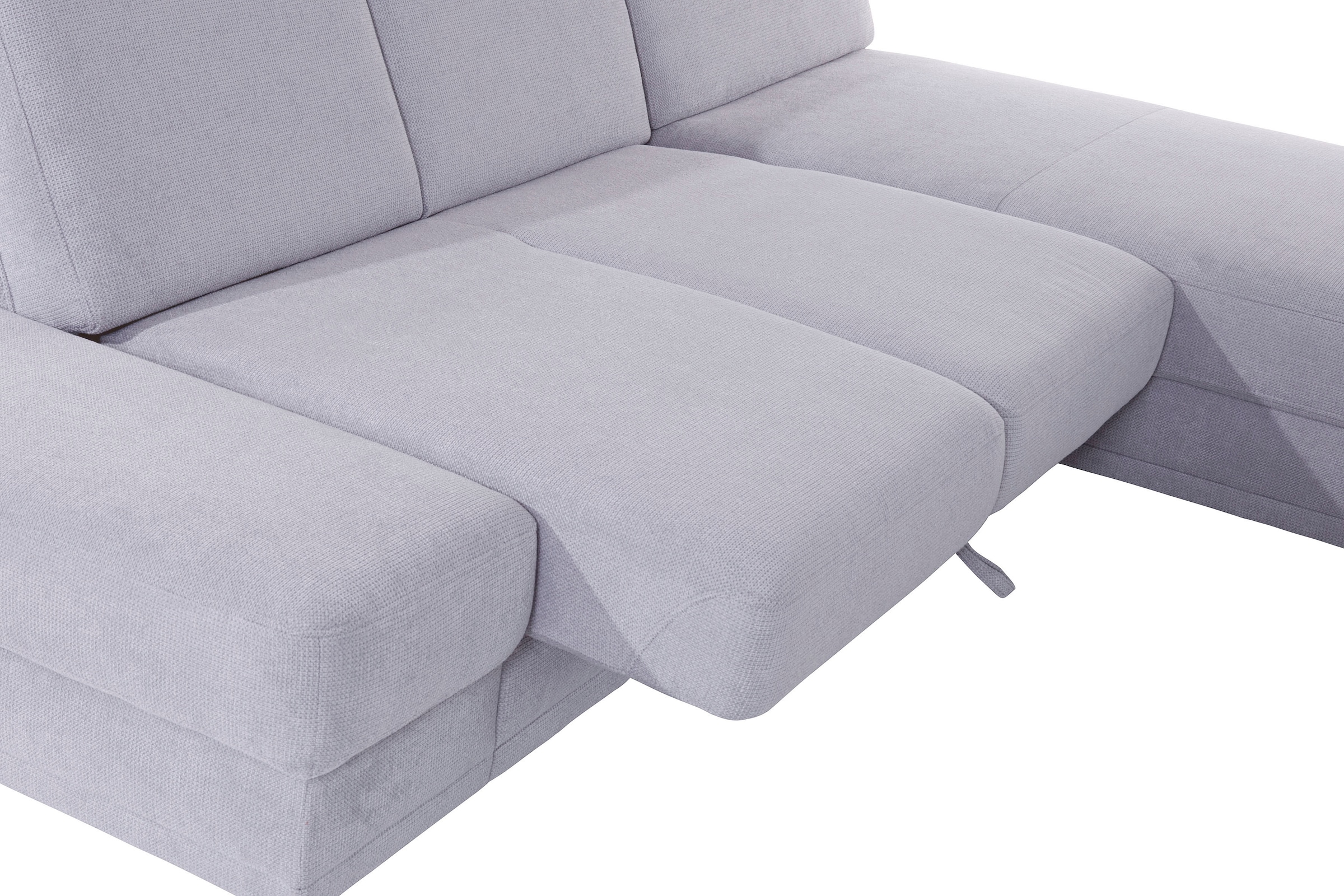 sit&more Ecksofa »Clio L-Form«, wahlweise mit Bettfunktion oder Vorziehsitz und Bettkasten, Federkern