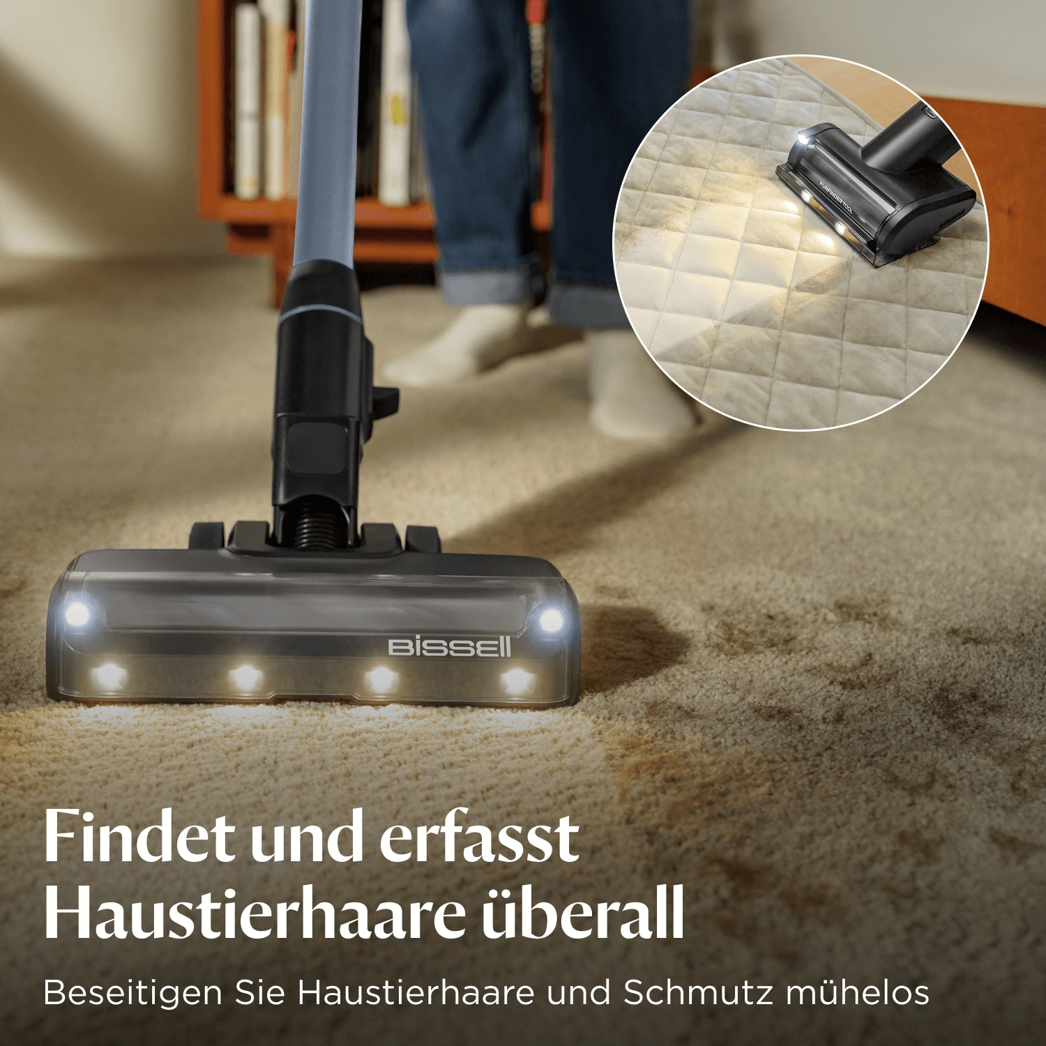 Bissell Akku-Stielstaubsauger »4090N PowerClean FurFinder Select«