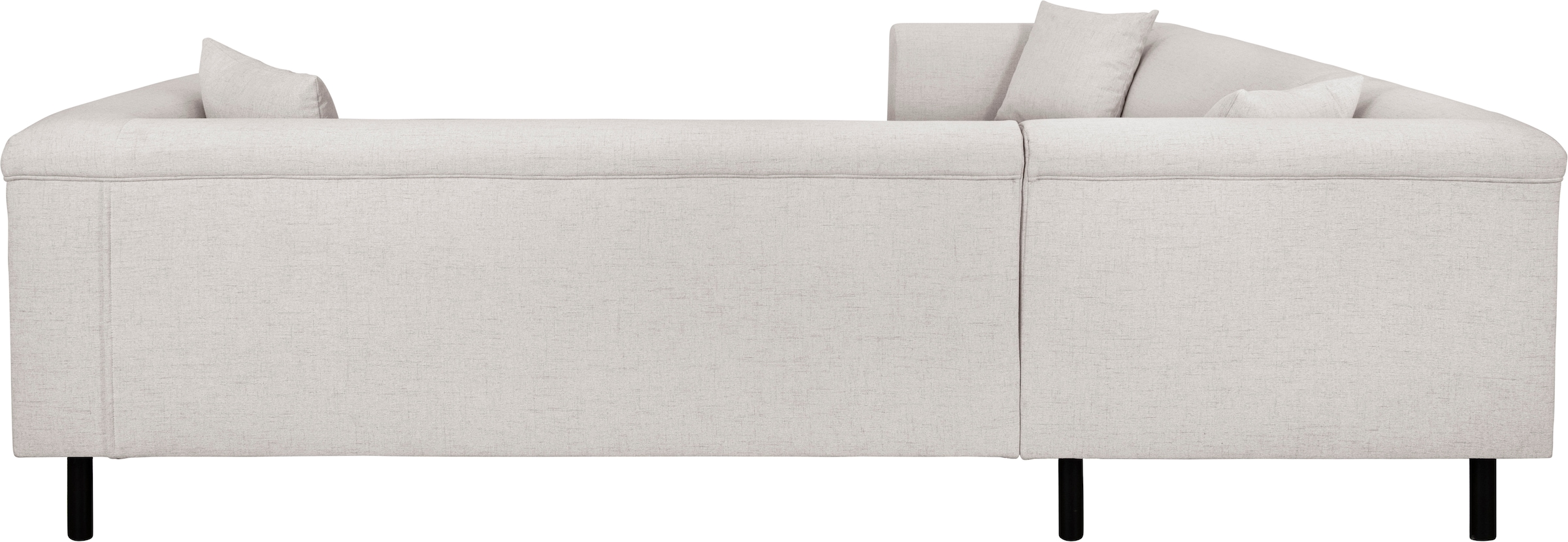 INOSIGN Ecksofa »AGNIA L-Form  B/T/H: 244/244/71 cm«, incl. Zierkissen, gleichschenklig, auch in Cord