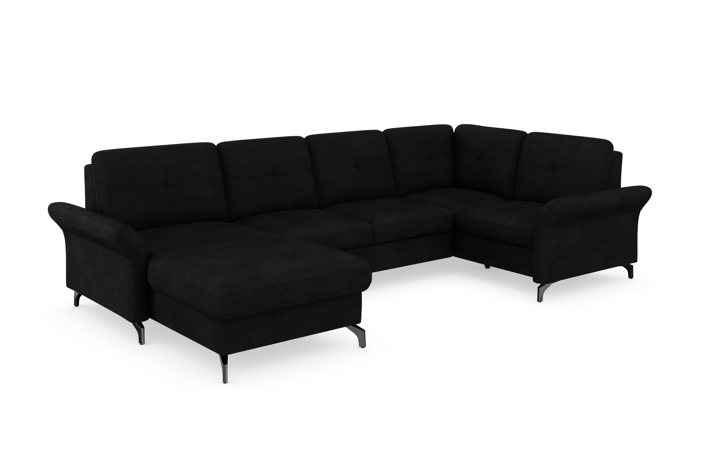 Places of Style Wohnlandschaft »Calando U-Form«, wahlweise mit Bettfunktion, Bettkasten und Armteilfunktion