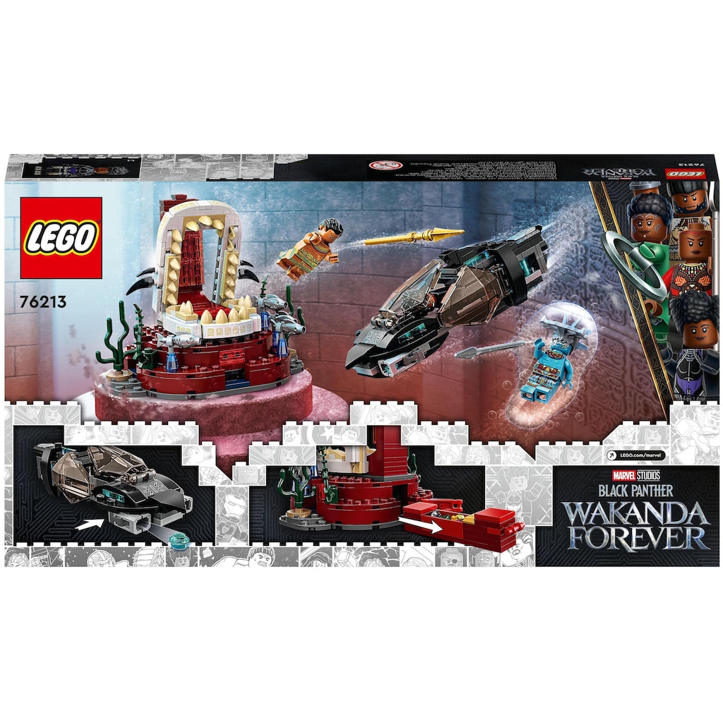 LEGO® Konstruktionsspielsteine »König Namors Thronsaal (76213), LEGO® Marvel«, (355 St.)