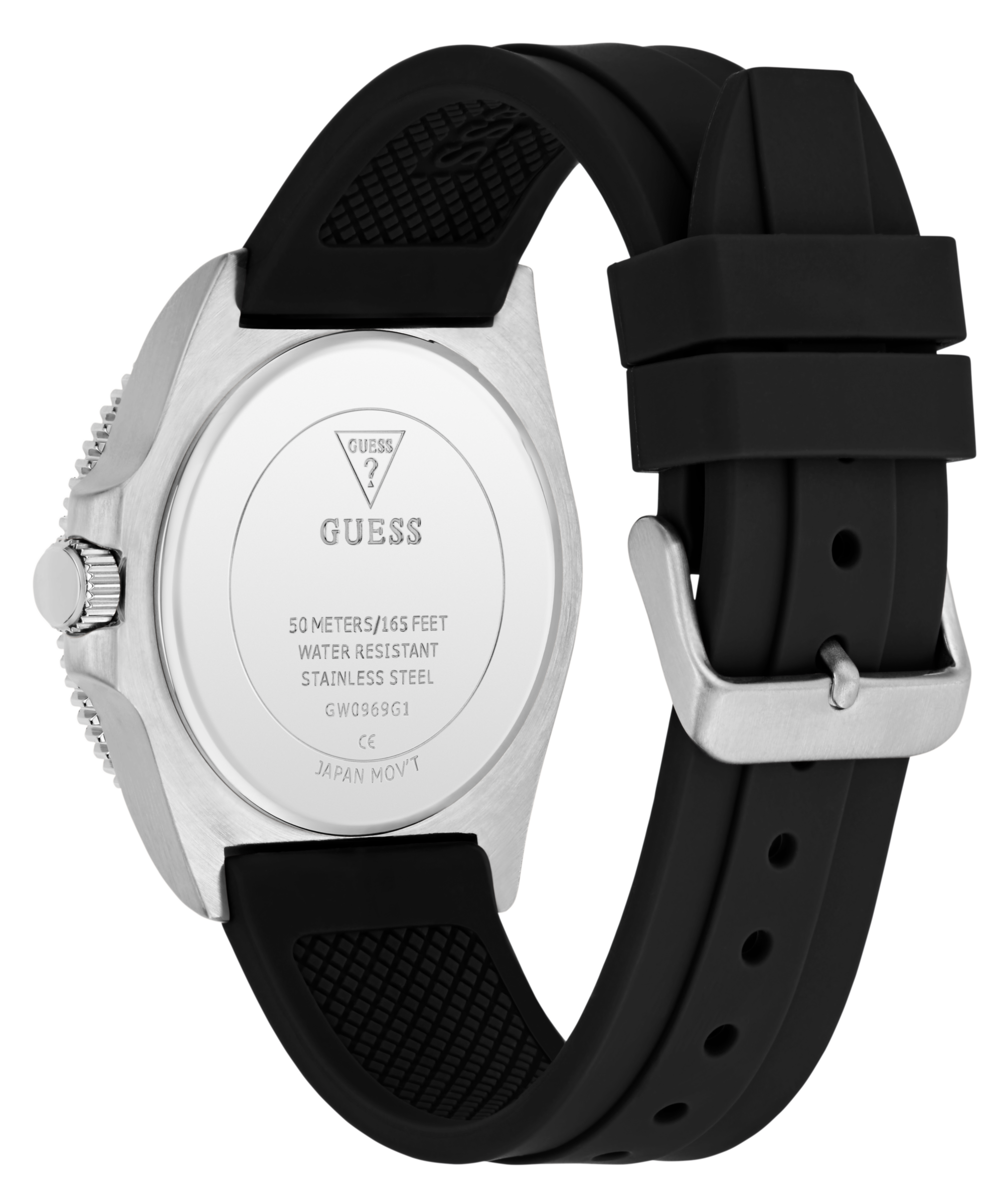 Guess Quarzuhr »CLIFF«, Armbanduhr, Herrenuhr, Silikonarmband