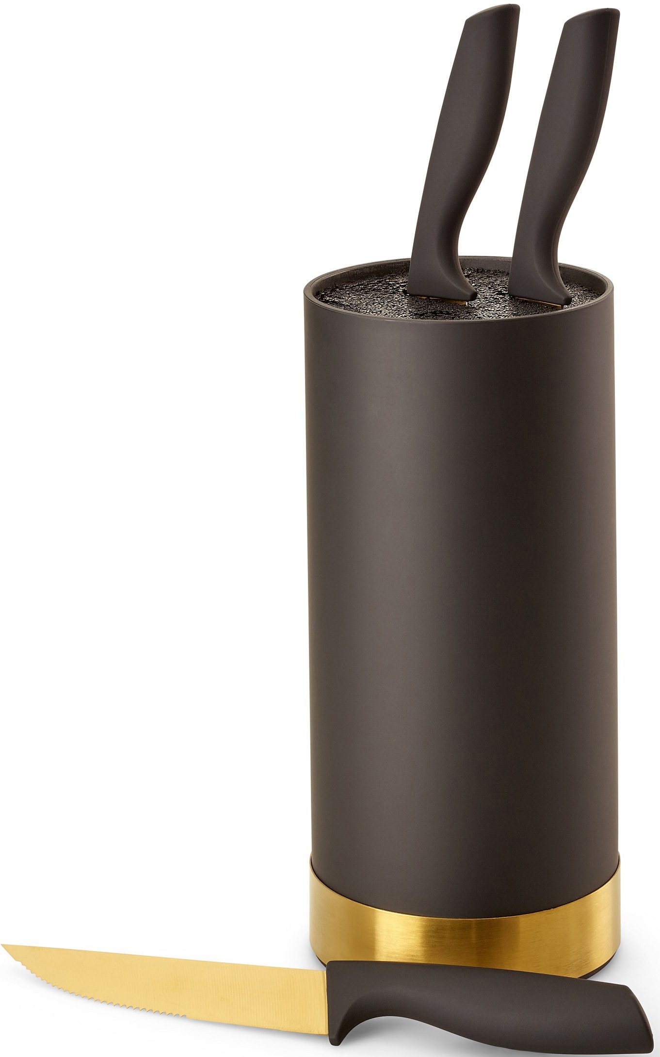 ECHTWERK Messerblock, 4 tlg., Messer Set 4tlg mit Borsteneinsatz 11 cm x 22 günstig online kaufen