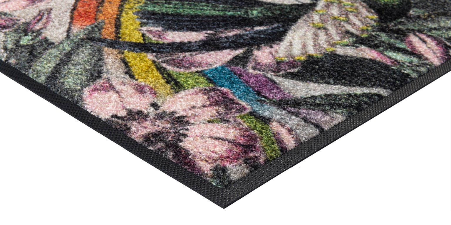 wash+dry by Kleen-Tex Fußmatte »Rainbow Garden«, rechteckig, 7 mm Höhe