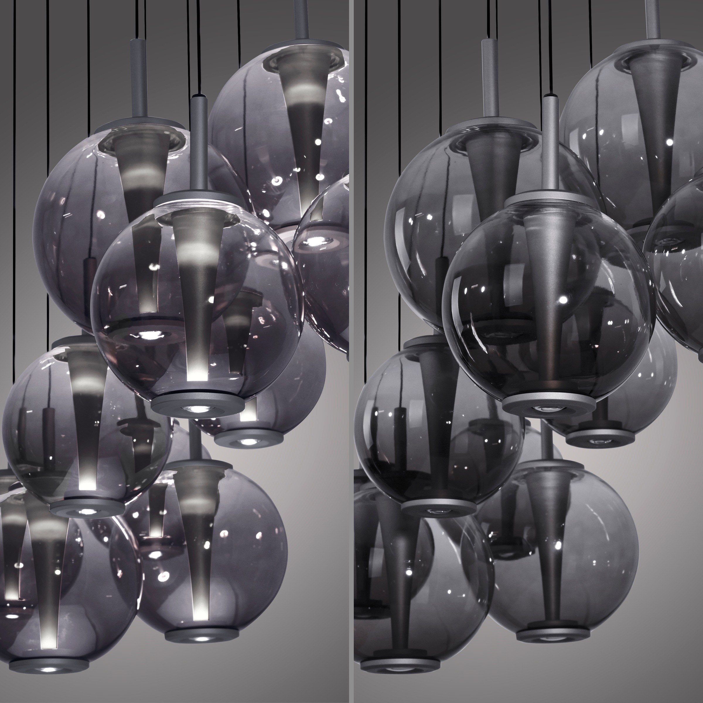 Neuhaus PURE LED Pendelleuchte »PURE E-Infinity« LED-Board 1 Stk. warmweiß - kaltweiß e-SLIDE® Funktion, CCT, dimmbar, Fernbedienung