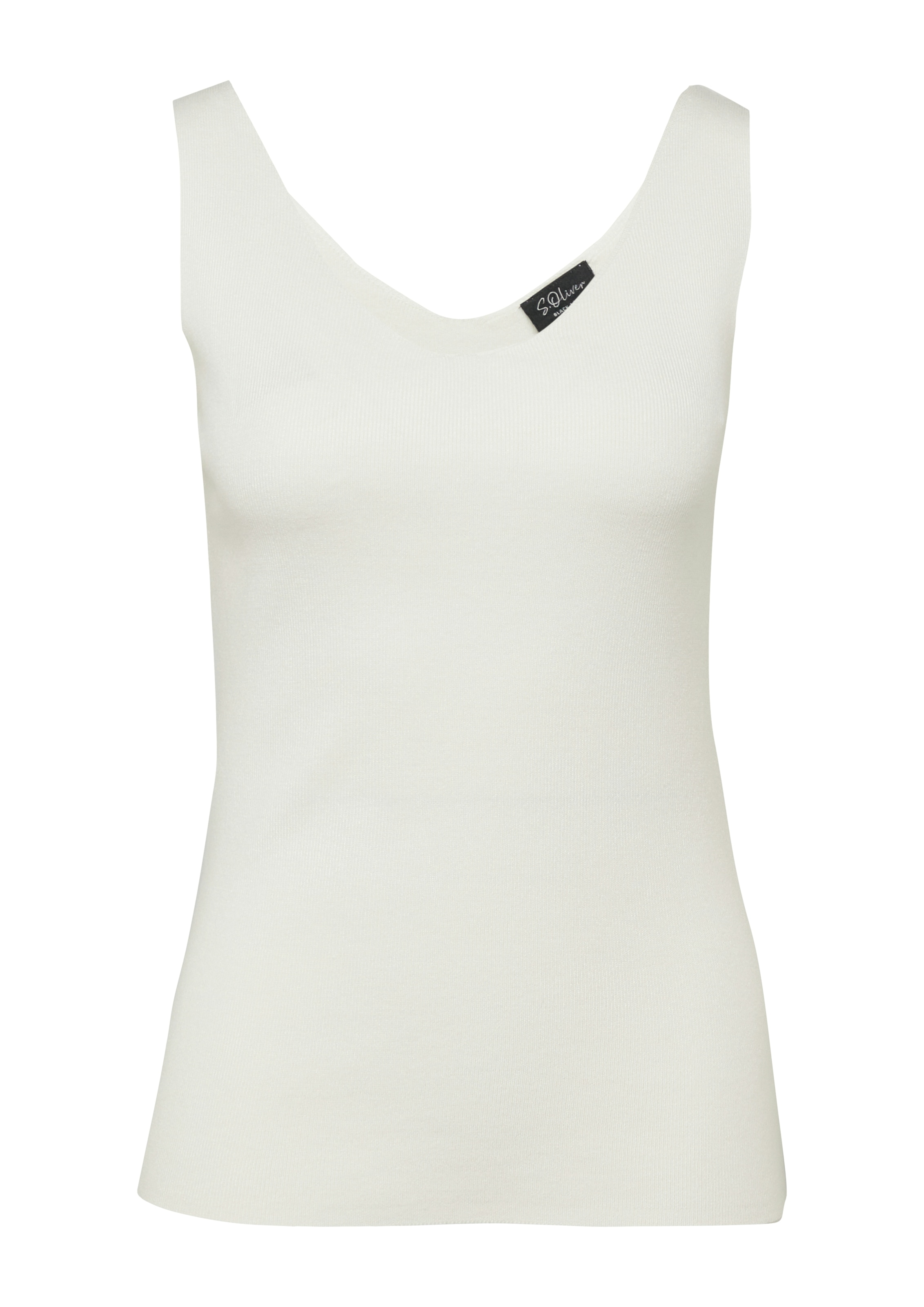 s.Oliver BLACK LABEL Stricktop mit tiefen V-Ausschnitt hinten und vorn