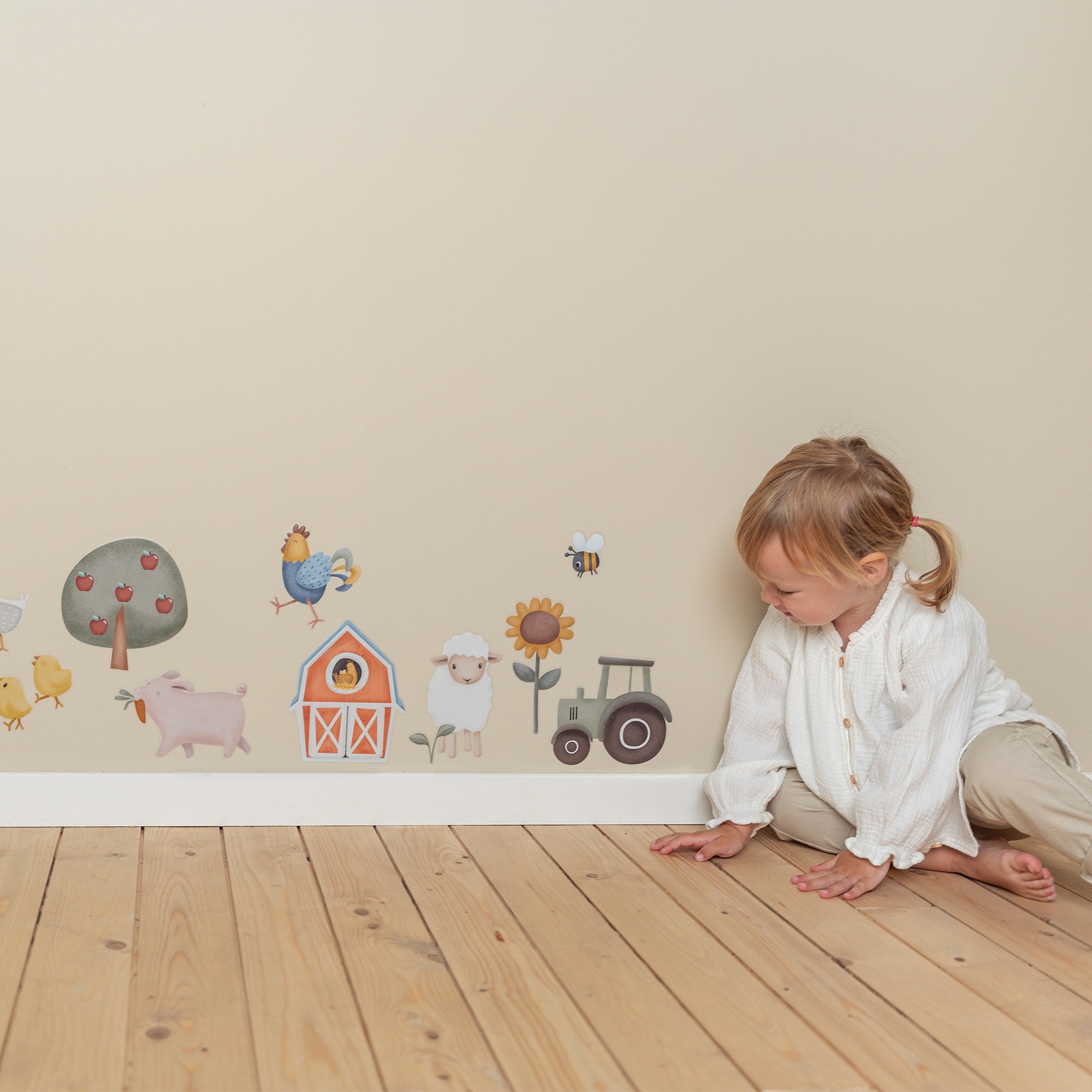 LITTLE DUTCH Wandsticker »Little Farm«, (Set), Little Dutch - Luxus-Wandaufkleber - Kleiner Bauernhof - 30x42cm