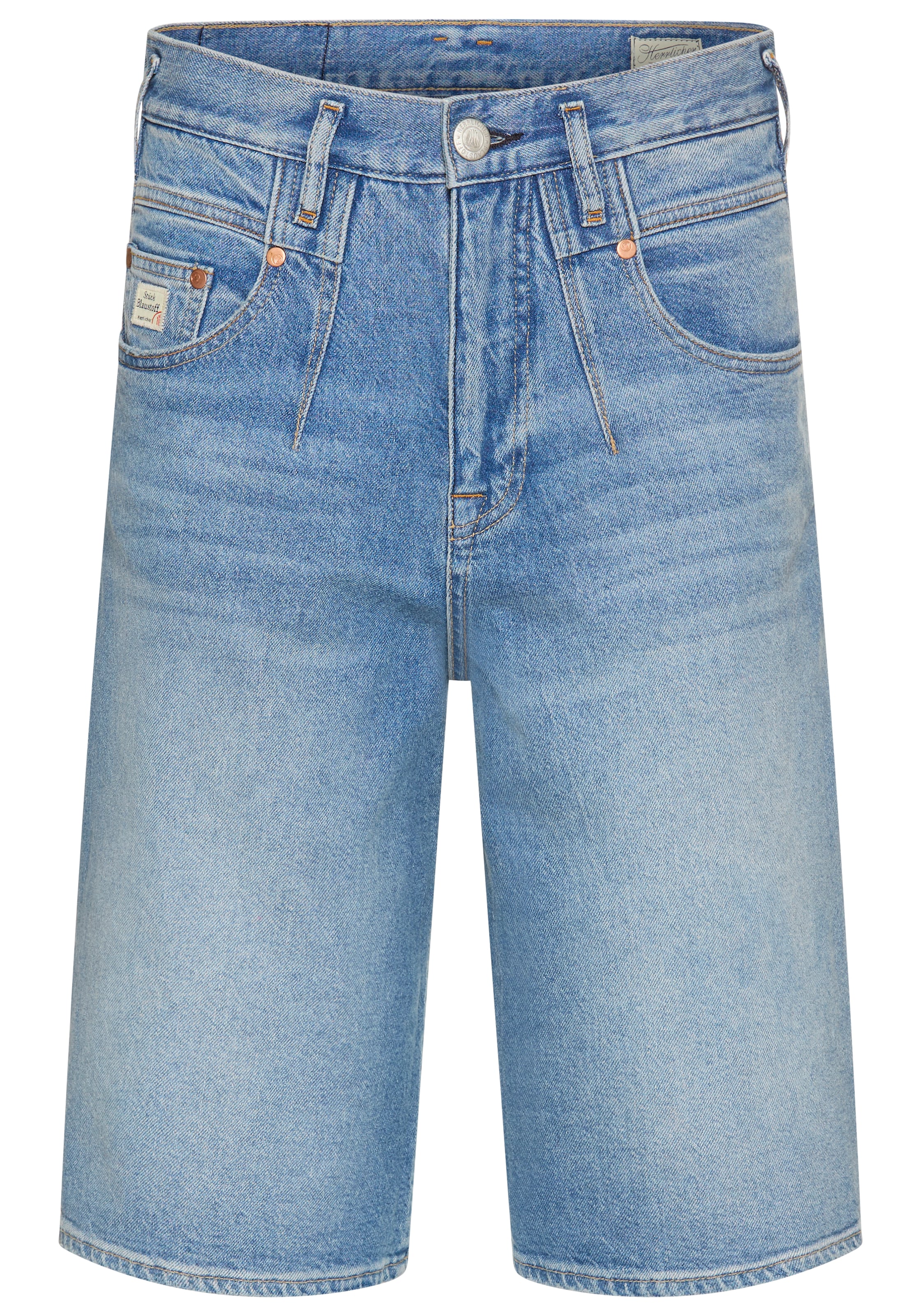 Herrlicher Jeansbermudas »Brooke Bermuda Denim«, mit weitem Bein