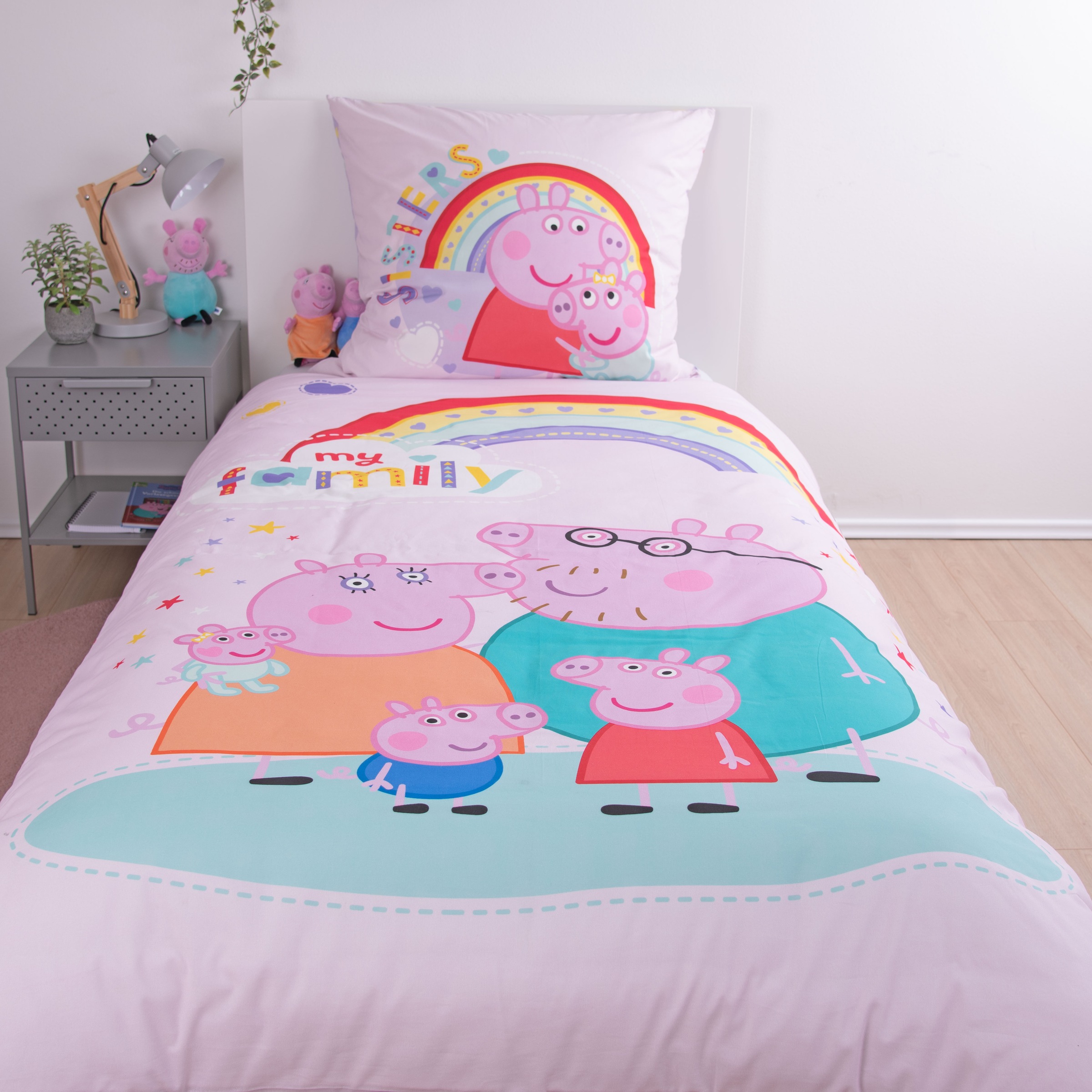 Peppa Pig Wendebettwäsche »Peppa Pig« 2 Stk. tlg. mit fröhlichem Design