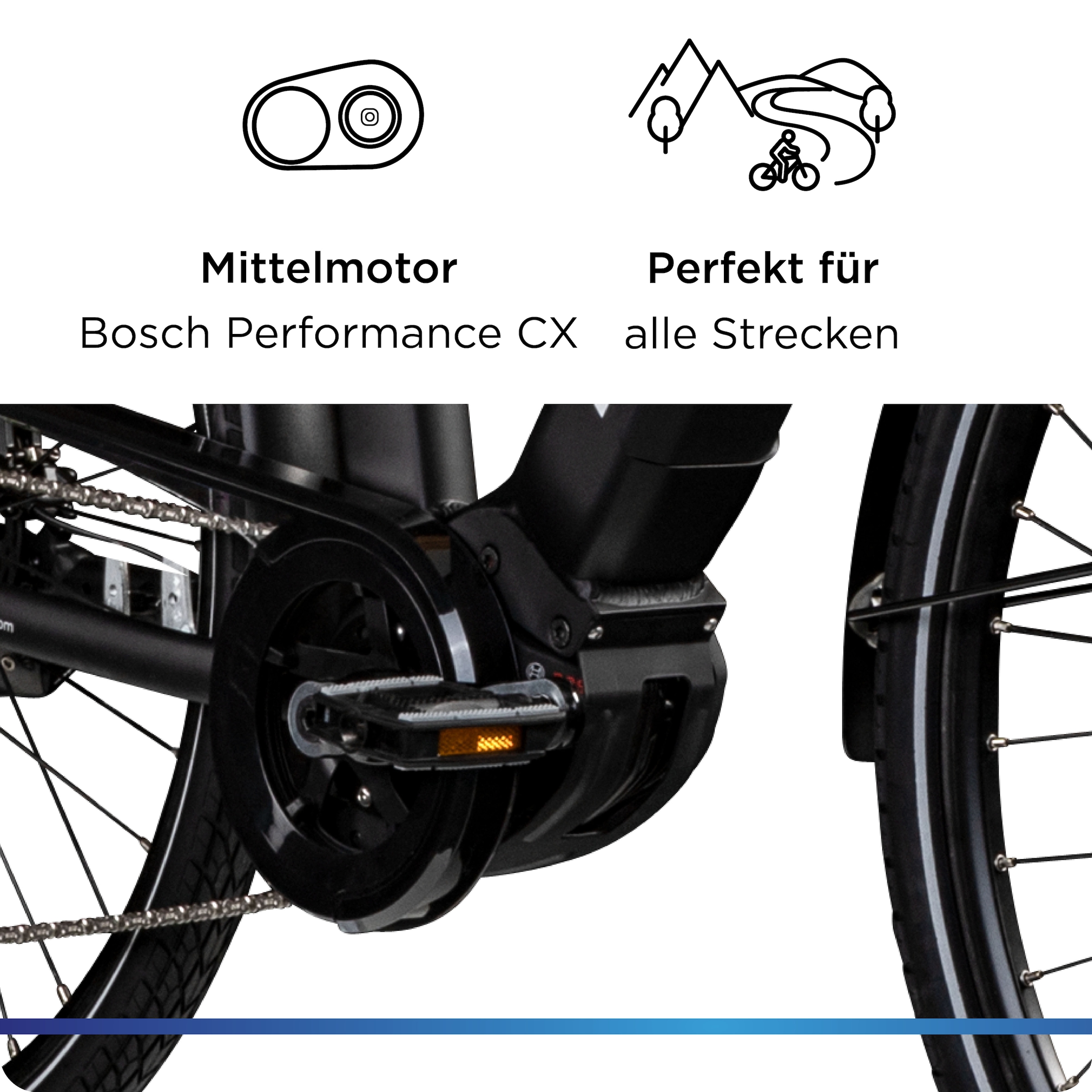 Zündapp E-Bike »X400«, 11 Gang, Shimano, Deore XT, Mittelmotor 250 W, Pedelec, Elektrofahrrad für Damen u. Herren