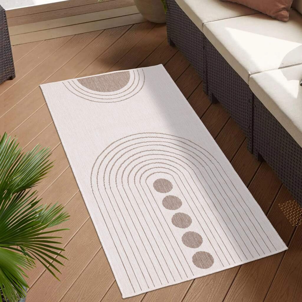 Carpet City Outdoorteppich »DUO RUG 5739«, rechteckig, 5 mm Höhe, Wendetepp günstig online kaufen