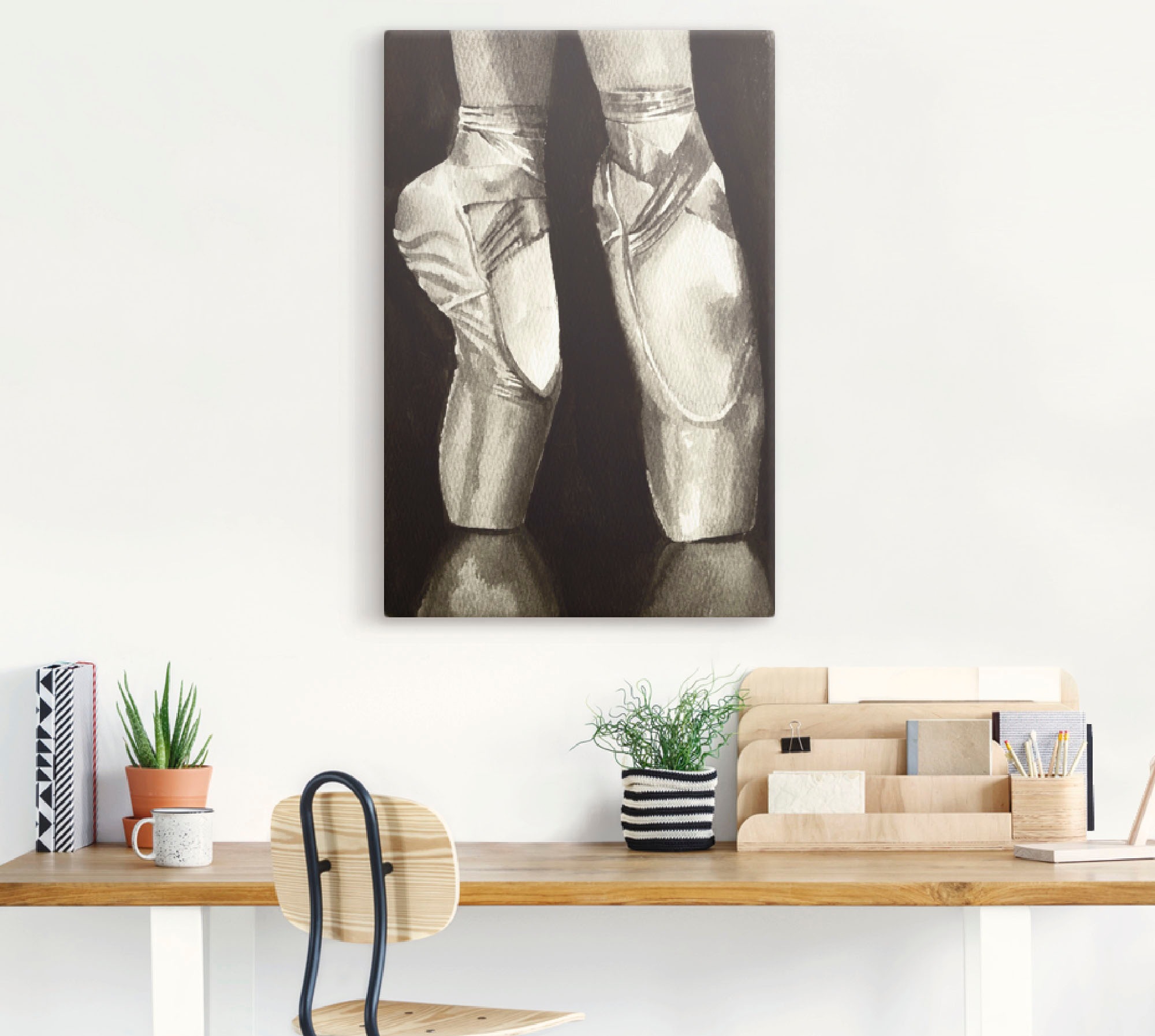 Artland Wandbild »Balletschuhe II«, Sport, (1 St.), als Leinwandbild, Poste günstig online kaufen