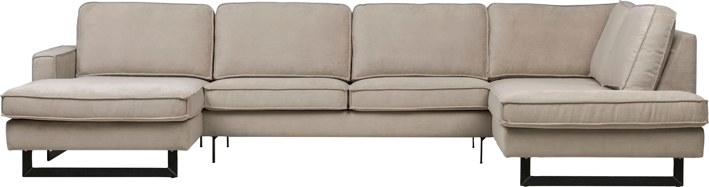 Places of Style Wohnlandschaft »Pinto, 350 cm, U-Form, XXL, mit Ottomanen«, günstig online kaufen