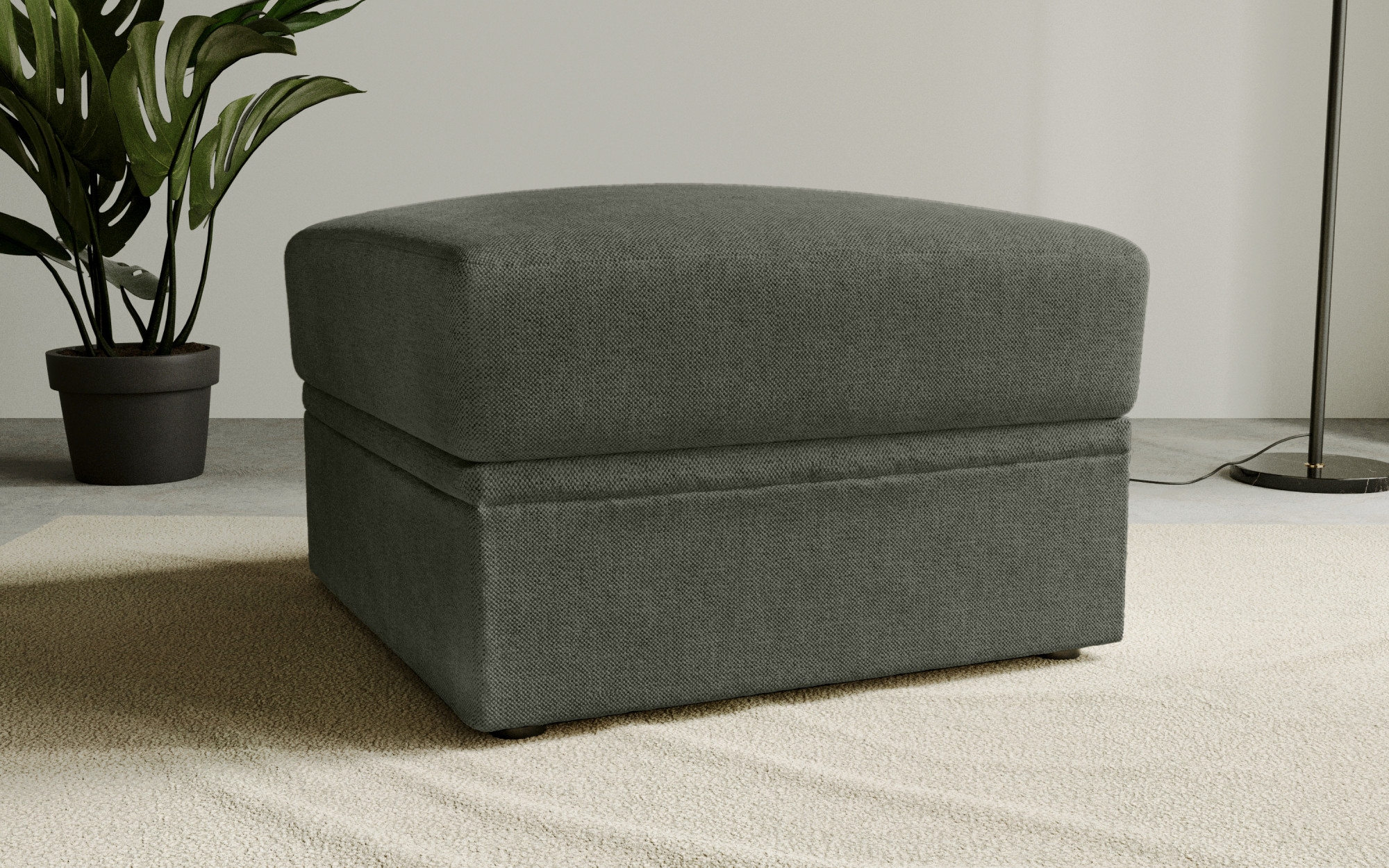 Home affaire Polsterhocker »Lavars Schlafsofa«, mit Bonellfedern, mit Stauraum, in zwei Bezugsqualitäten