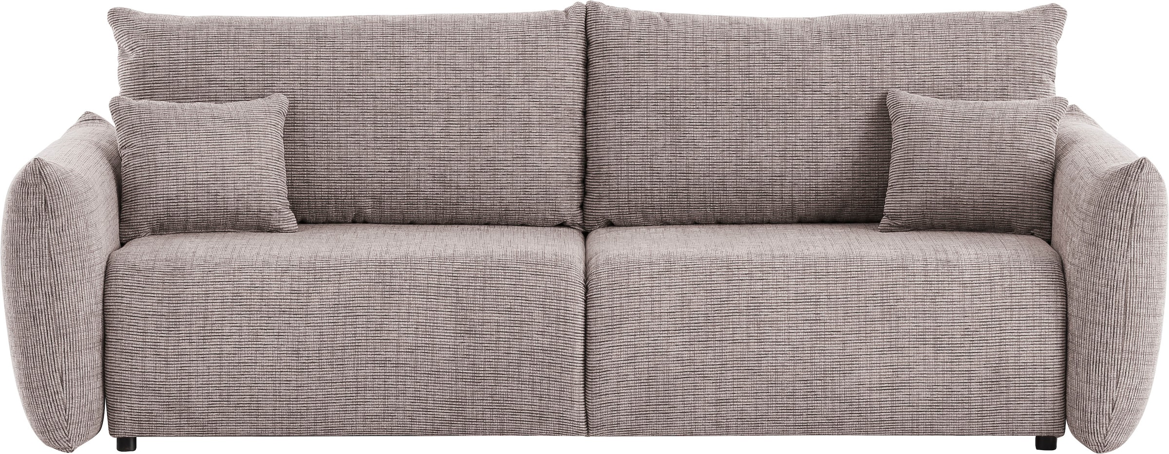 INOSIGN 3-Sitzer »MAVAS Schlafsofa mit Bettkasten«, ca.240/108cm (Liegefläche 212/145 cm), Cord, Chenille, Struktur