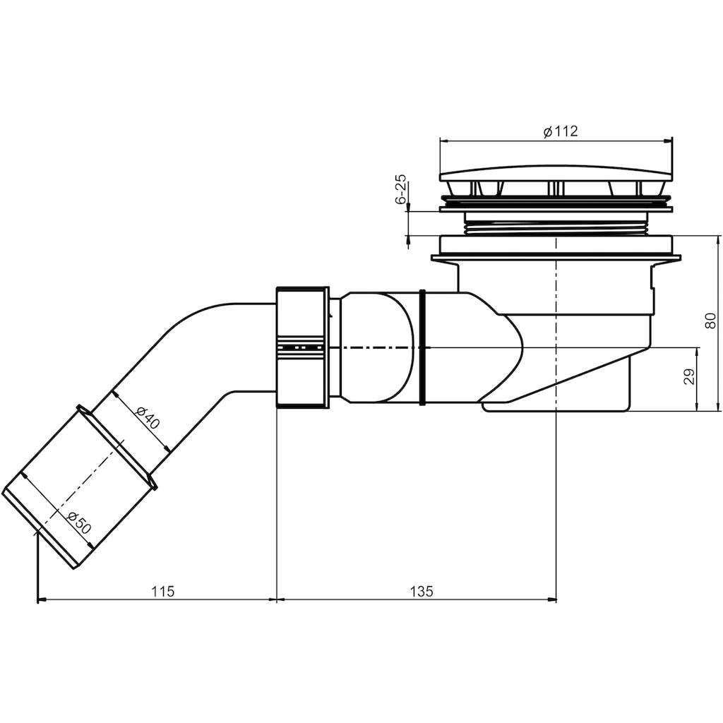 OTTOFOND Duschwanne »Set Quadratische Duschwanne«, (3 St.)