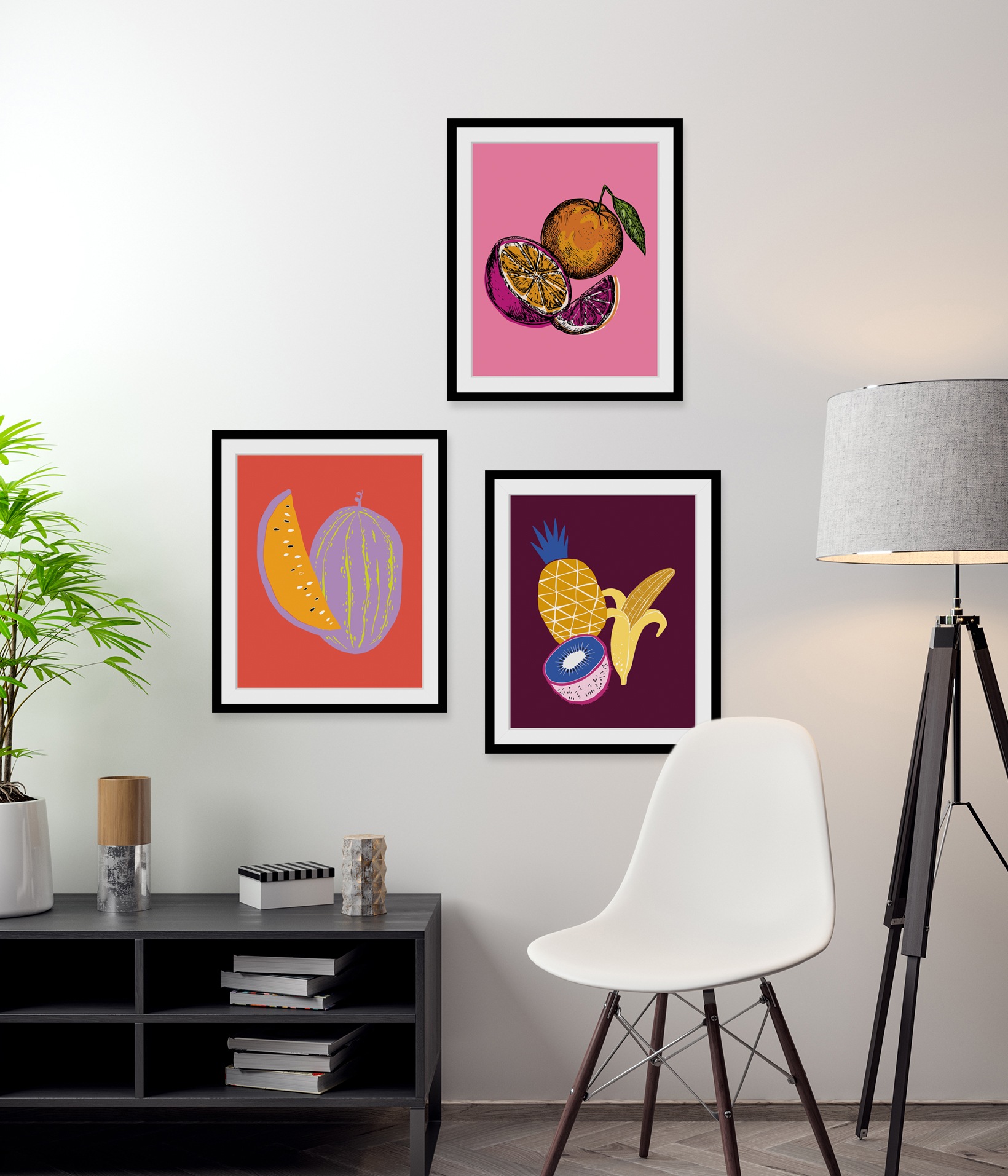 queence Bild »Mara«, Obst-Obst Bilder-Kunst-Lebensmittel-Orange, HD Premium günstig online kaufen