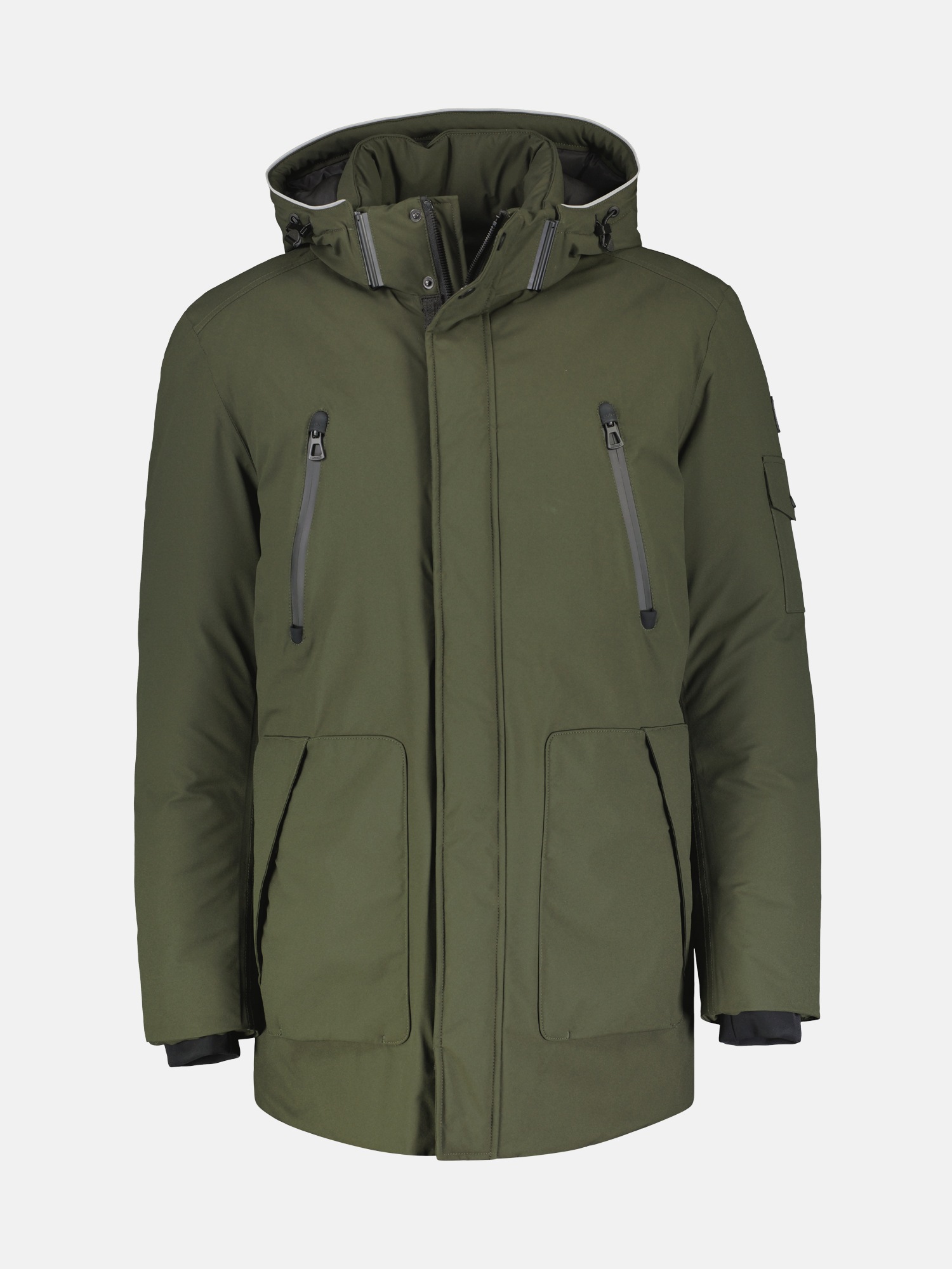 LERROS Outdoorjacke »LERROS Wasserdichter Winter-Parka mit Kapuze«, mit Kapuze, Wasser- und windabweisend, atmungsaktiv