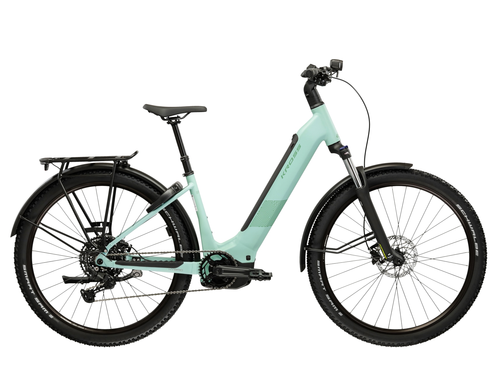 Kross »Influx Hybrid SUV 3.0 21,3Ah / Bosch 800 Wh 29" Grün 10 Gänge 2026« 10 Gang Shimano CUES U6000 Schaltwerk Kettenschaltung Mittelmotor 250 W BOSCH PERFORMANCE LINE PX 36 V/250 W, Mittelmotor