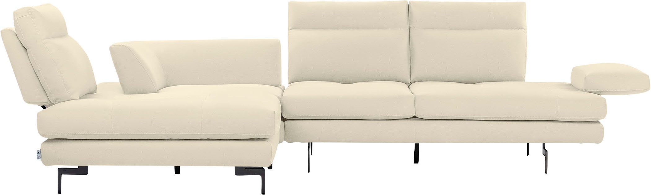 CALIA ITALIA Ecksofa »Toby Wing, Komfortsofa mit Sitzkomfort der Extraklass günstig online kaufen