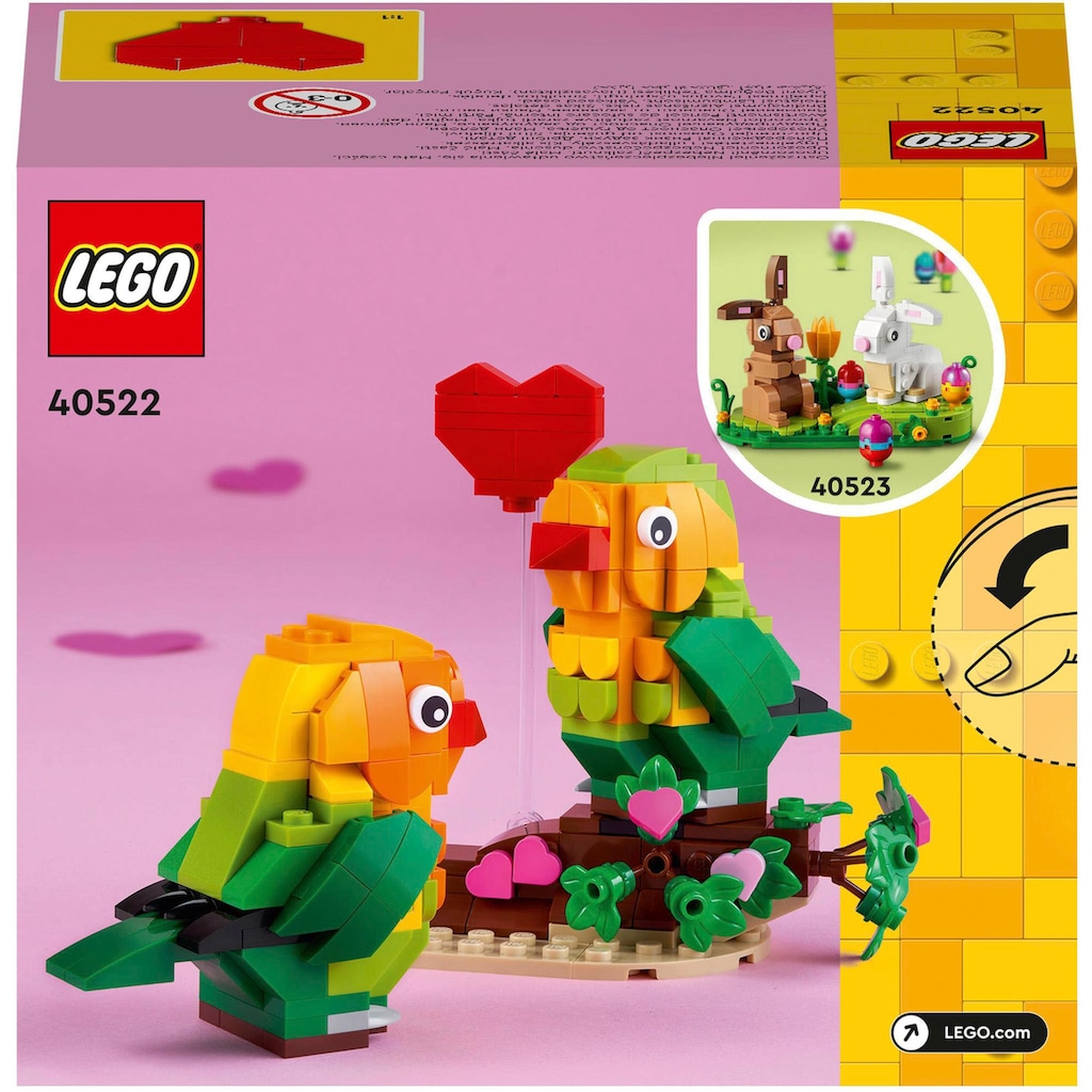 LEGO® Konstruktionsspielsteine »Valentins-Turteltauben (40522), LEGO®«, (298 St.)