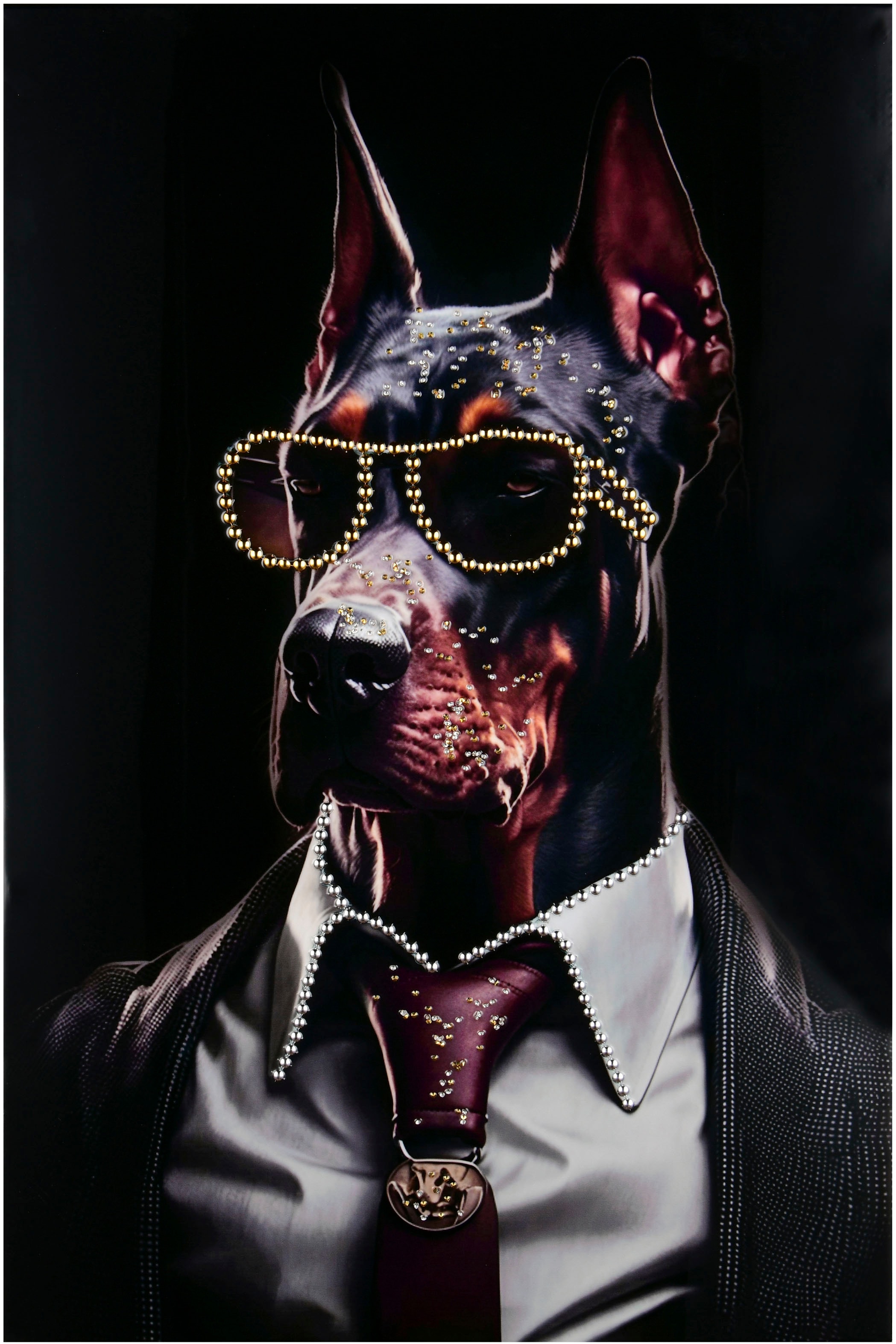 MIRRORS AND MORE Kunstdruck »BRUCE« 1 Stk. tlg. Mix aus Tierporträt und Mod günstig online kaufen