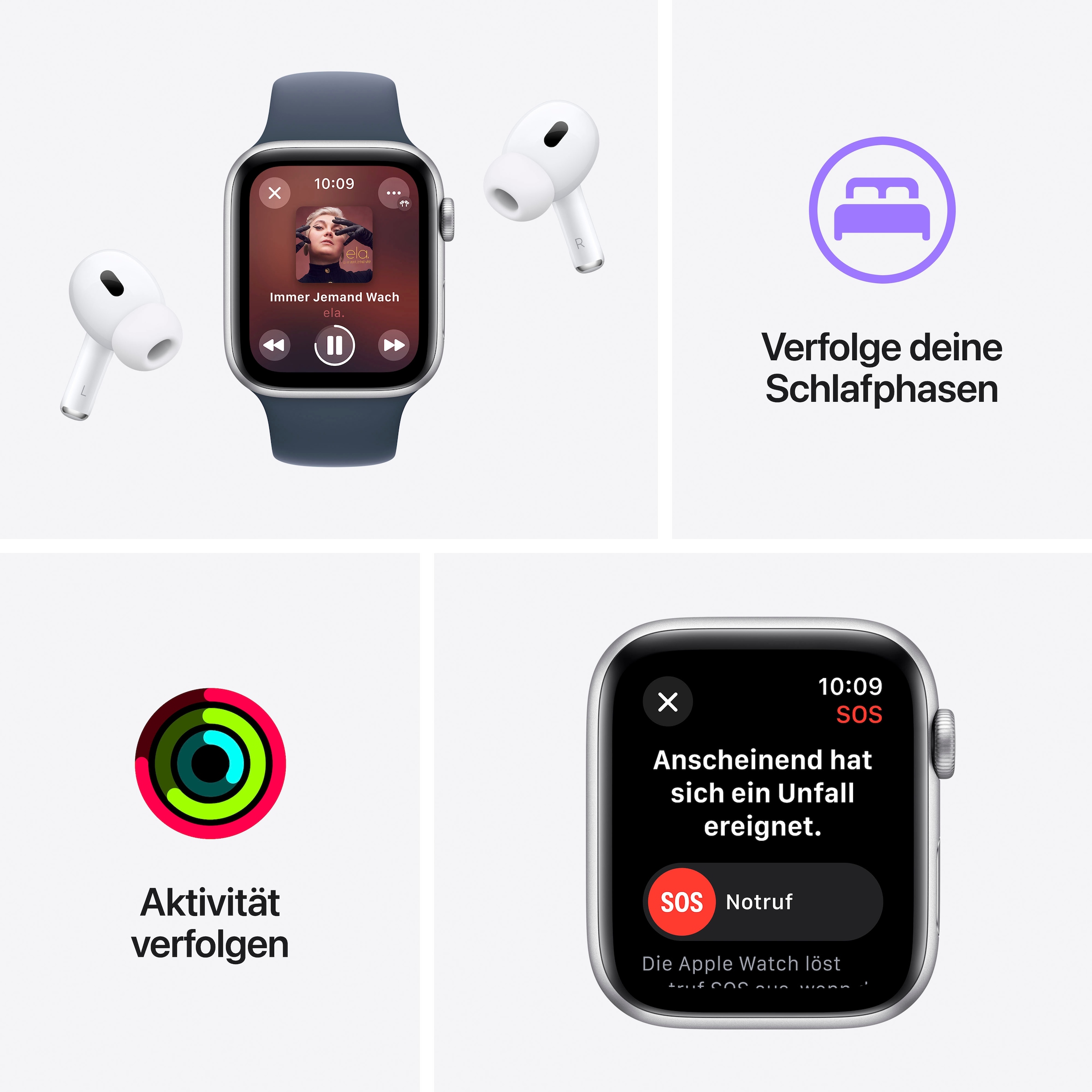 Band) 40 10 OS (Watch kaufen »Watch SE M/L«, GPS Apple Smartwatch Aluminium Sport online mm