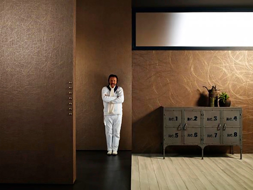 Marburg Vliestapete »Kupfer-Gold«, grafisch, moderne Tapete für Wohnzimmer Schlafzimmer Küche