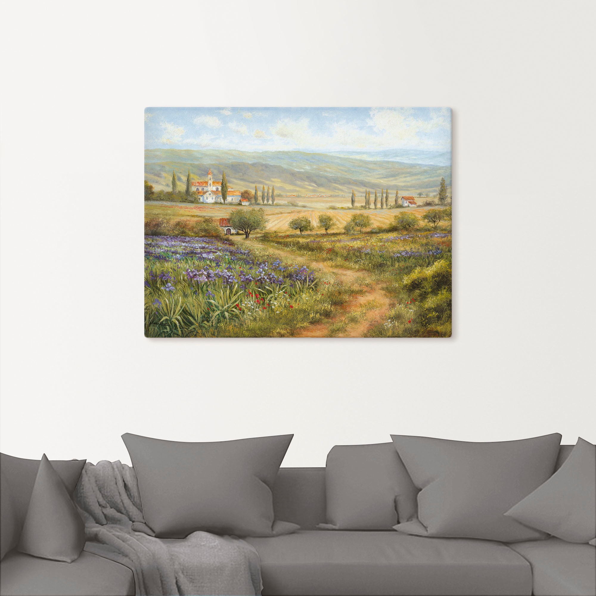 Artland Leinwandbild »Provence« Bilder von Europa 1 Stk. tlg. auf Holzrahme günstig online kaufen