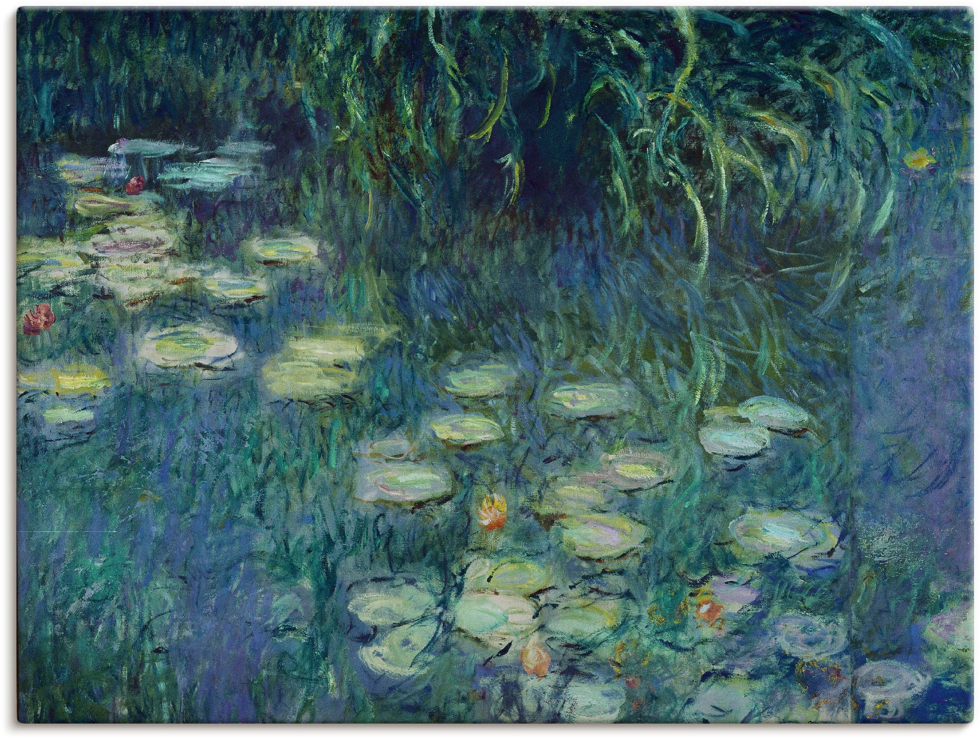 Artland Leinwandbild »Teil Seerosenbild Musée de l'Orangerie« Blumen 1 Stk. günstig online kaufen