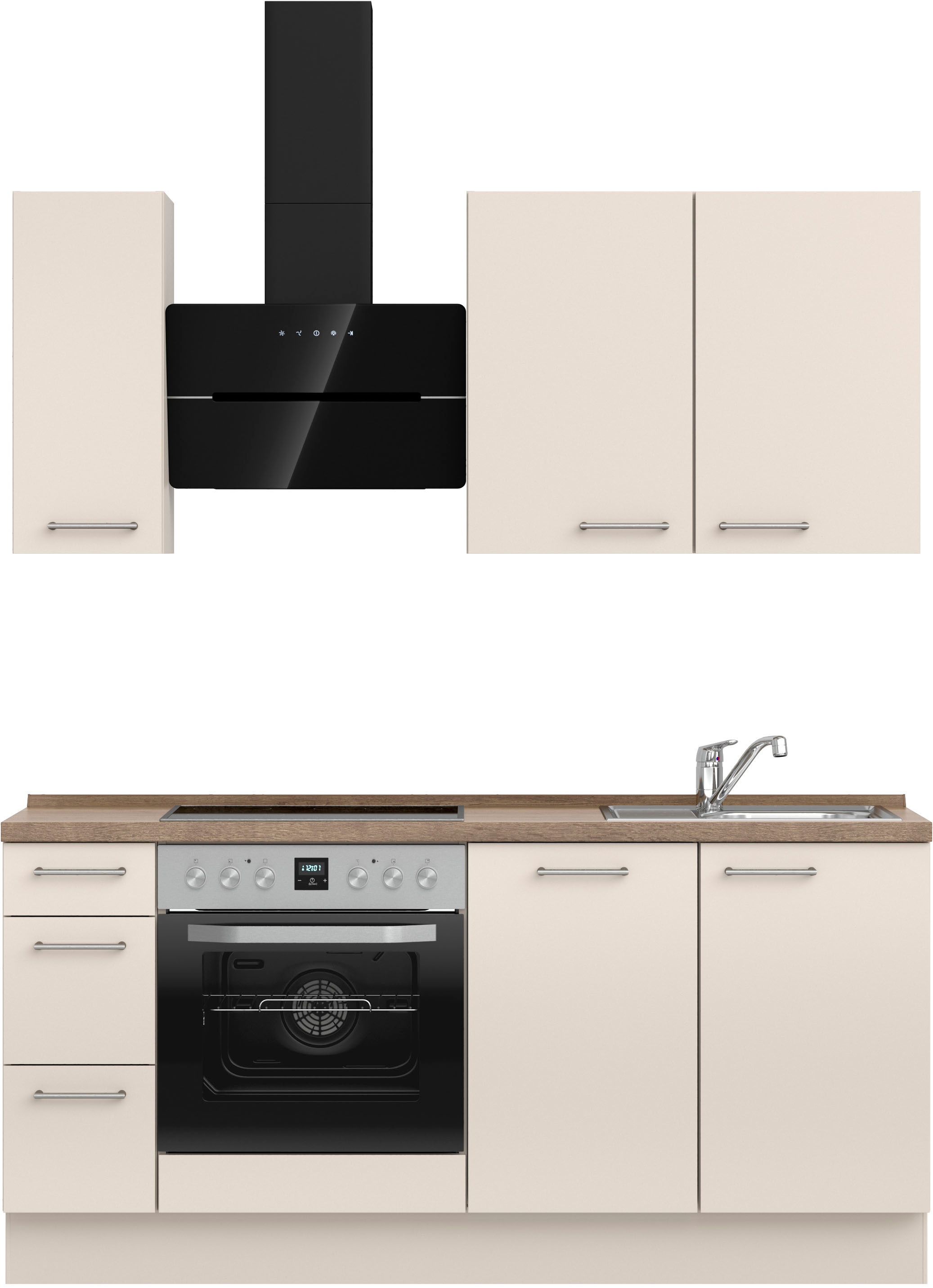 nobilia® Küchenzeile »"Laser II", Ausrichtung wählbar, Breite 180 cm« vormo günstig online kaufen