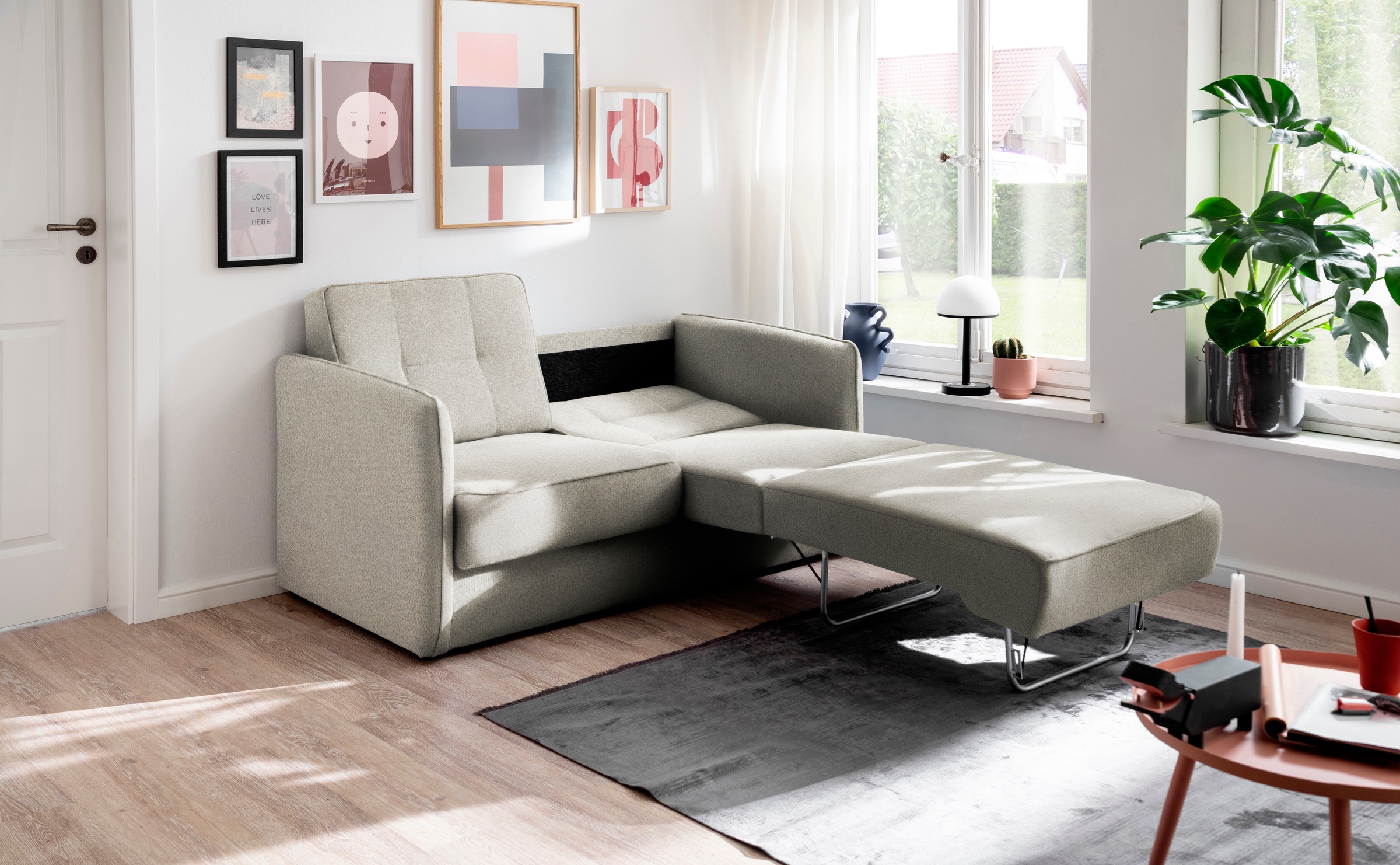 INOSIGN Schlafsofa "Milano", zwei einzeln ausziehbare Liegefunktionen günstig online kaufen