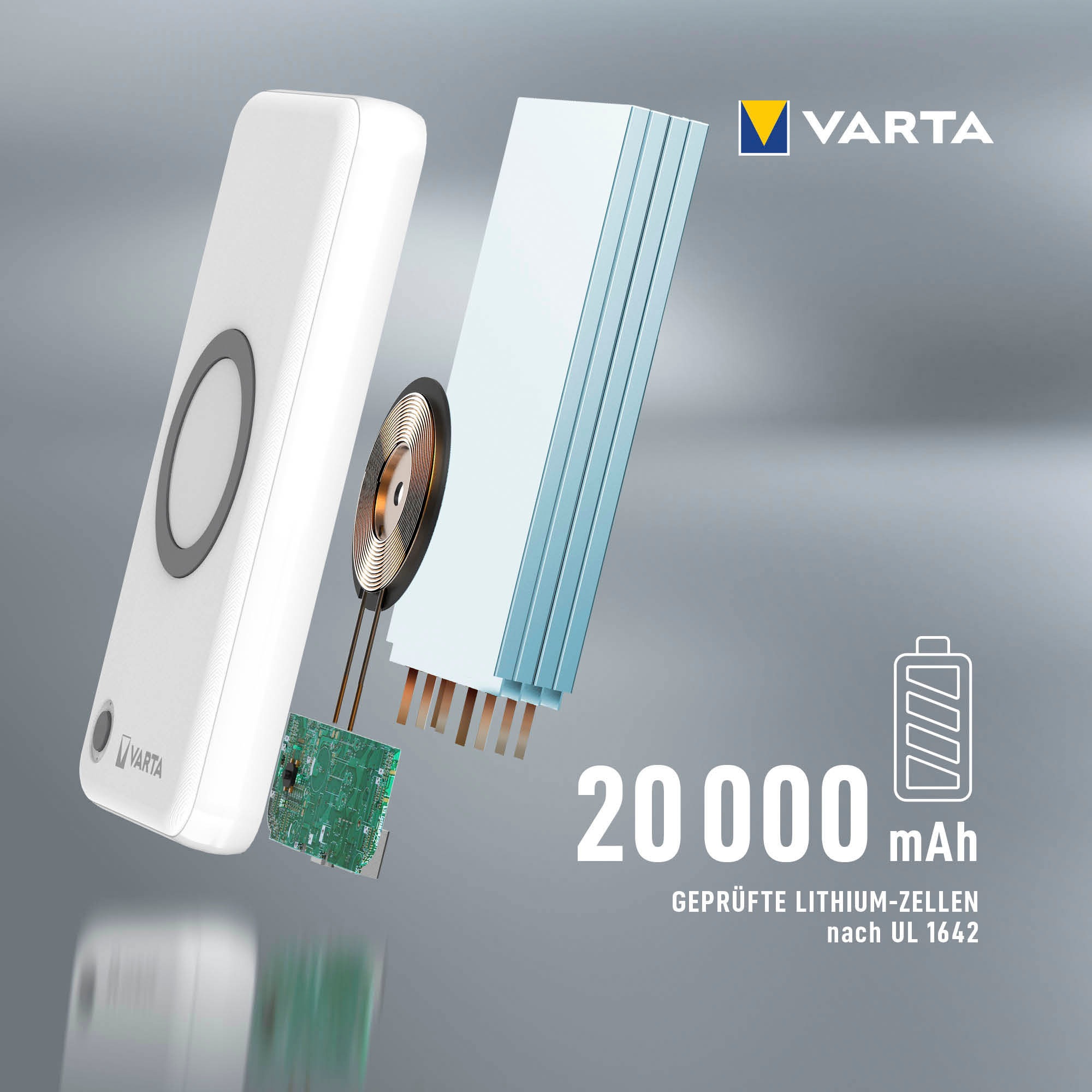 VARTA Batterie-Ladegerät »Wireless Power Bank 20.000«