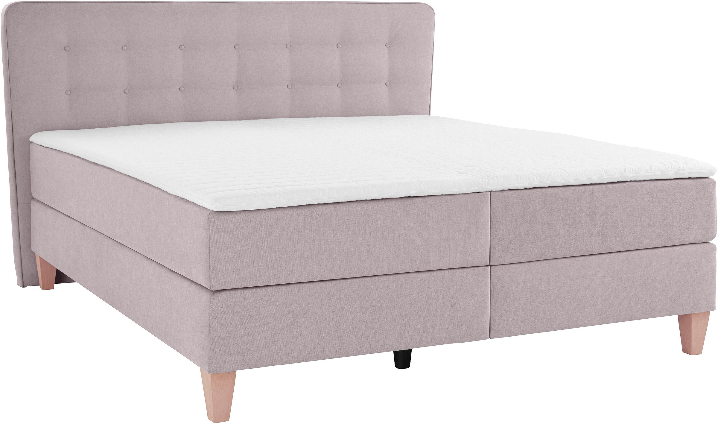 Home affaire Boxspringbett »Ascola«, incl. Topper, 5, Breiten, 3 Ausführungen, 2 Härtegrade