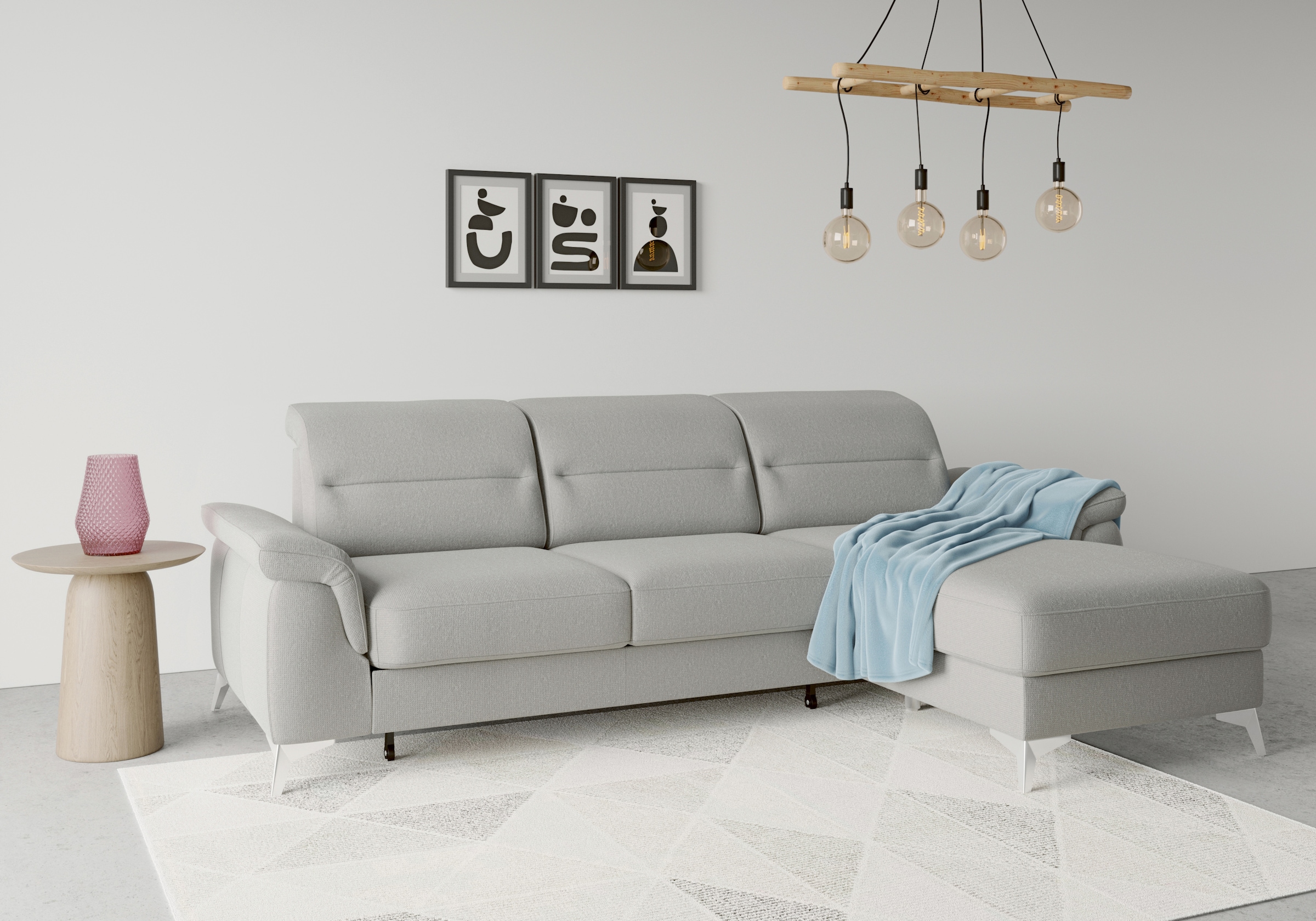 sit&more Ecksofa »Sinatra L-Form«, mit Recamiere, optinal mit Kopfteilverst günstig online kaufen