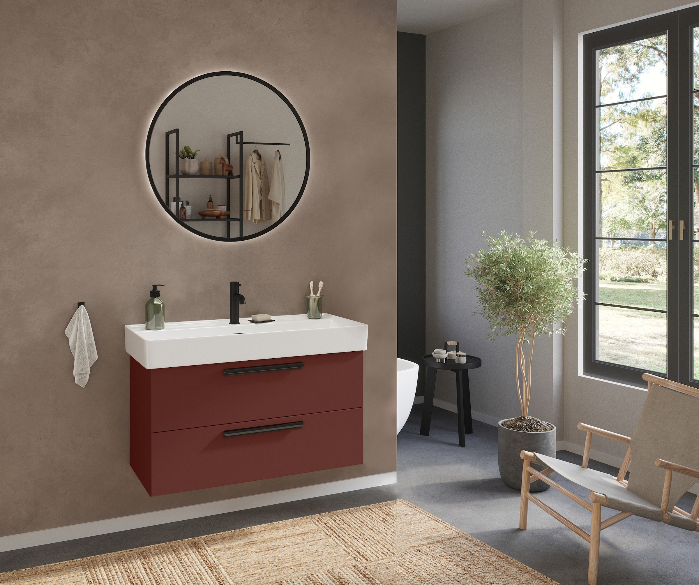 welltime Badmöbel-Set »SALVADA, 2tlg-Set, gedämpfte Scharniere, Softclose, günstig online kaufen