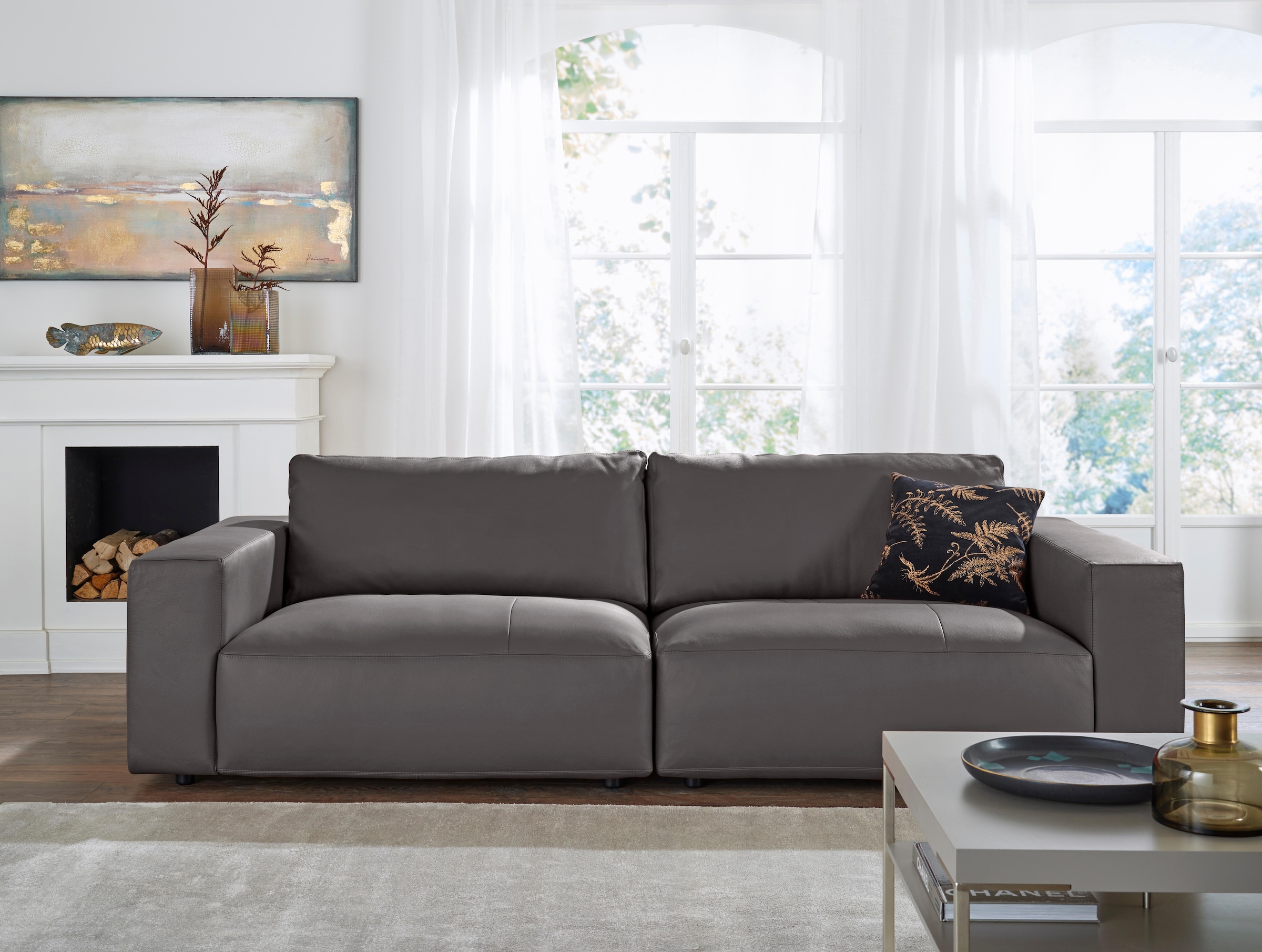 Musterring Big-Sofa »LUCIA«, in vielen Qualitäten und 4 unterschiedlichen Nähten, 3-Sitzer