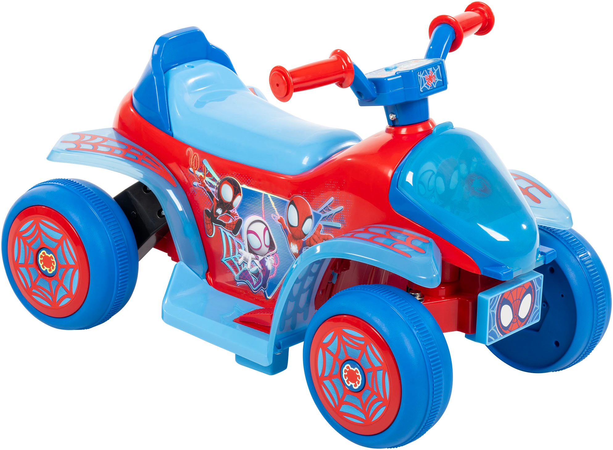 HUFFY Elektro-Kinderquad »Marvel Spidey and His Amazing Friends 7.2-Volt-Aufsitz Quad von « ab 2 Jahren bis 20 kg blau Dieses Spidey Quad ist mit...