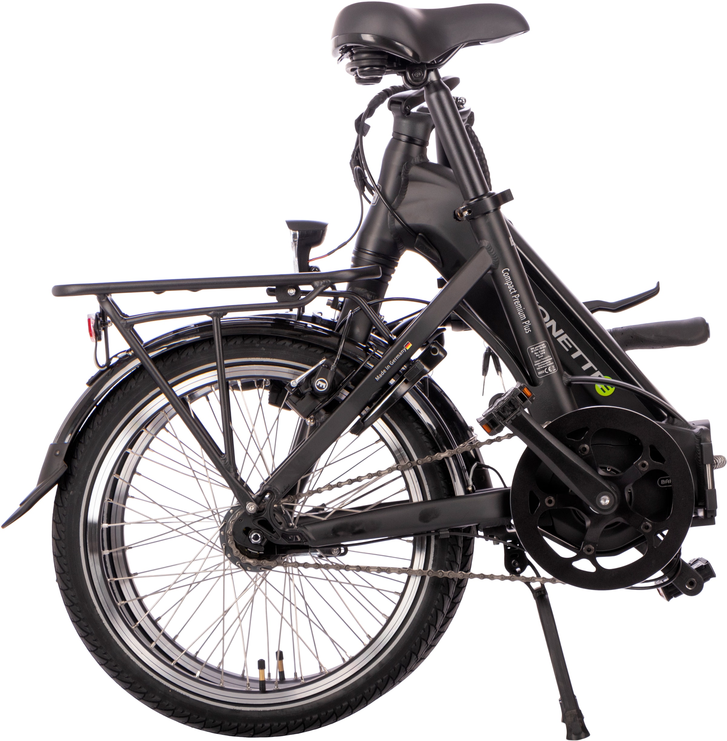 SAXONETTE E-Bike »Compact Premium Plus«, 7 Gang, Mittelmotor 250 W, (mit Akku-Ladegerät), Pedelec, Elektrofahrrad für Damen u. Herren