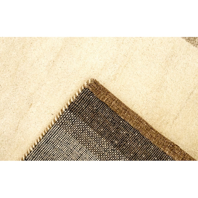 morgenland Wollteppich »Gabbeh Teppich handgeknüpft beige«, rechteckig,  handgeknüpft bequem und schnell bestellen