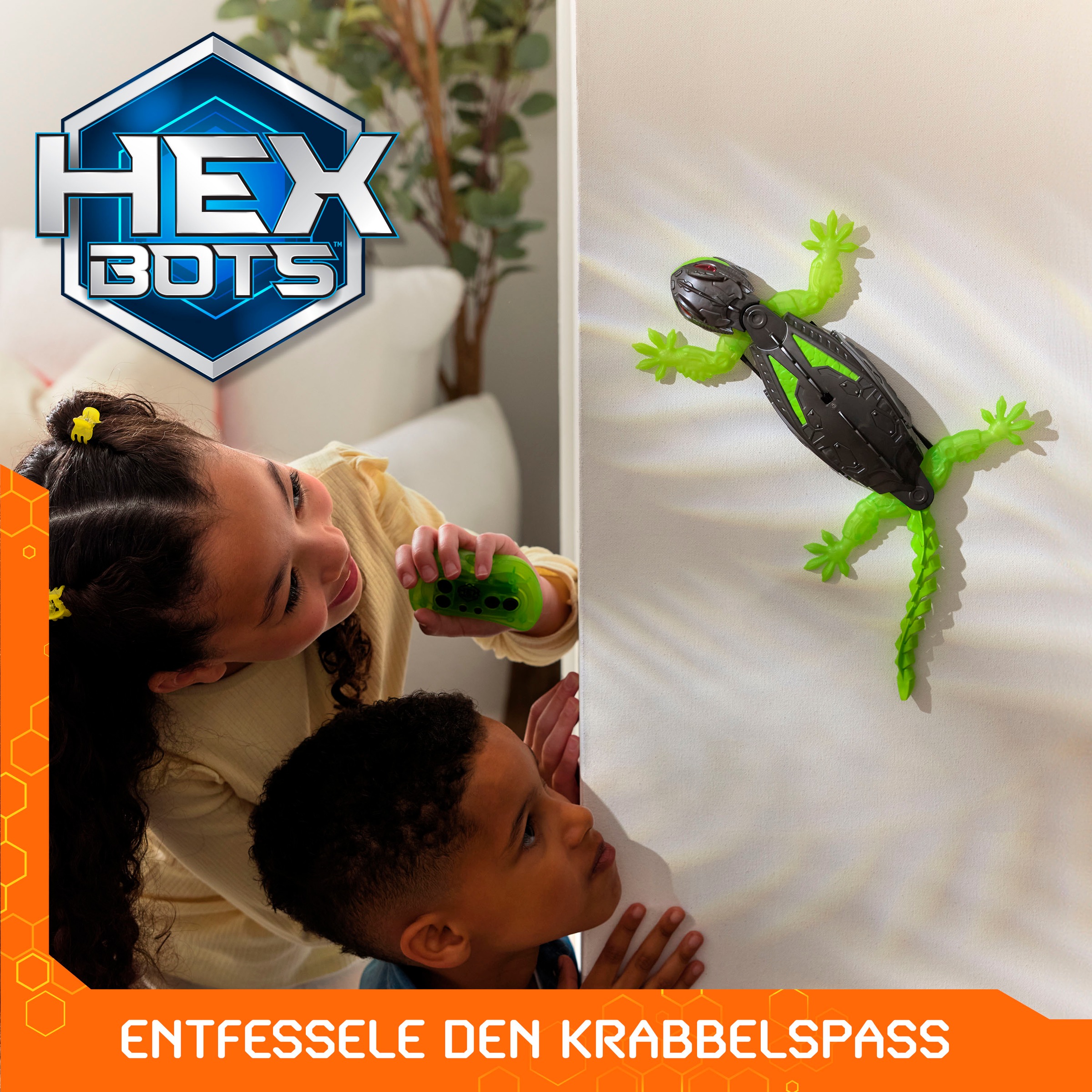 Spin Master RC-Tier »Hex Bots - Wandflitzer Gecko«