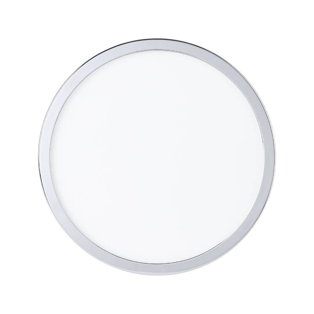 EGLO Deckenleuchte »FUEVA 5 Deckenlampe, chrom, IP44, geringe Aufbauhöhe, 20 Watt, Rund«, Leuchtmittel LED-Modul | LED fest integriert, Aufbauleuchte, Badezimmer, Bad-Deckenlampe, modern, 28,5x2,8cm