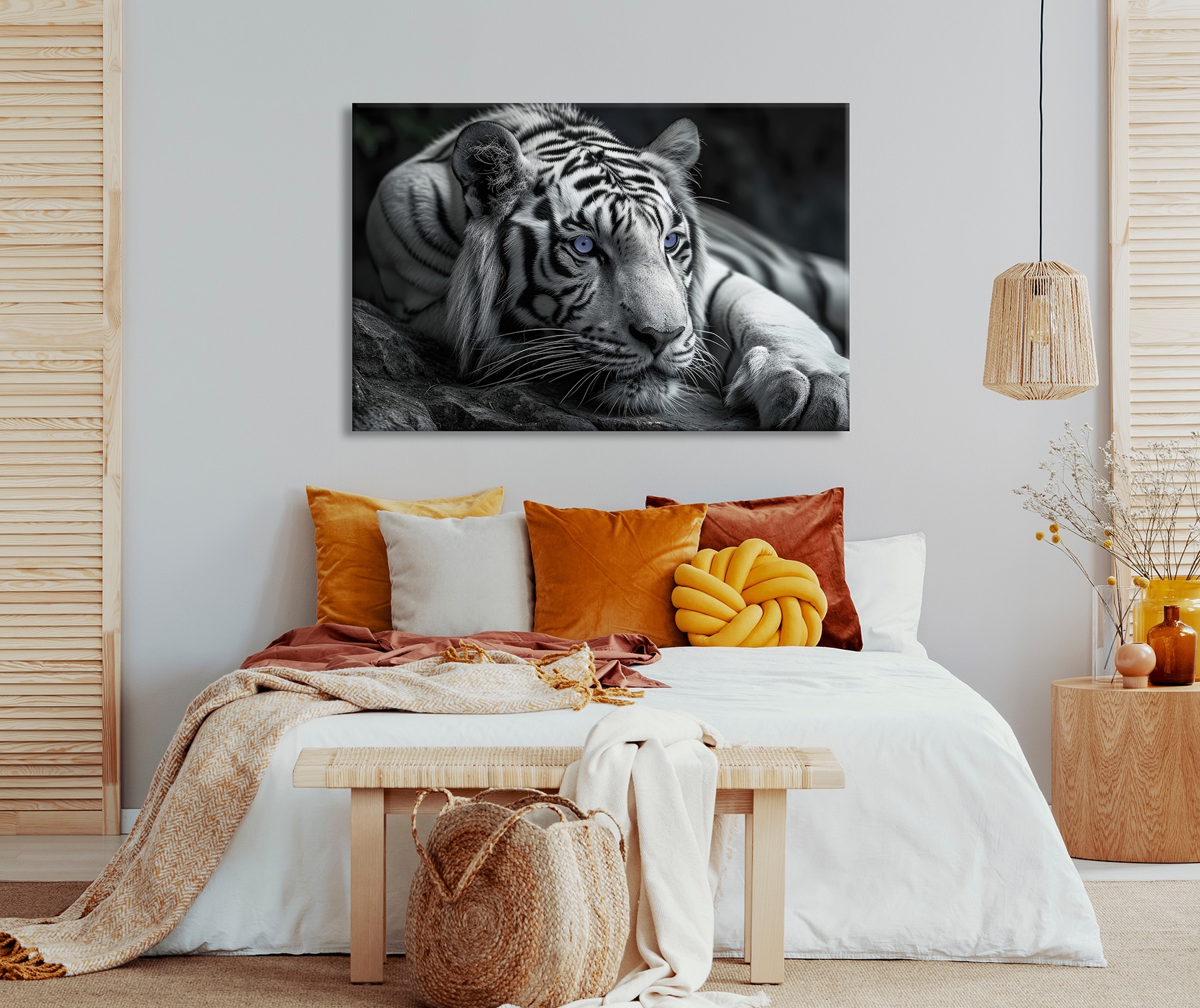 Bönninghoff Bild »TIGER 78x118 cm – Leinwandbild Keilrahmen Deko modern«