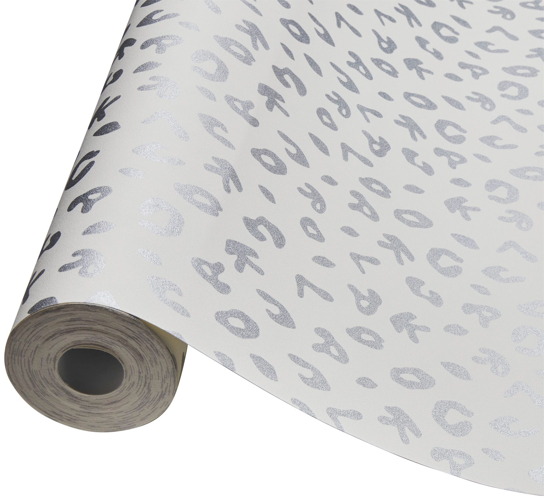 Bricoflor Leo Tapete in Dunkelblau animal Print Tapete mit Buchstaben Muste günstig online kaufen