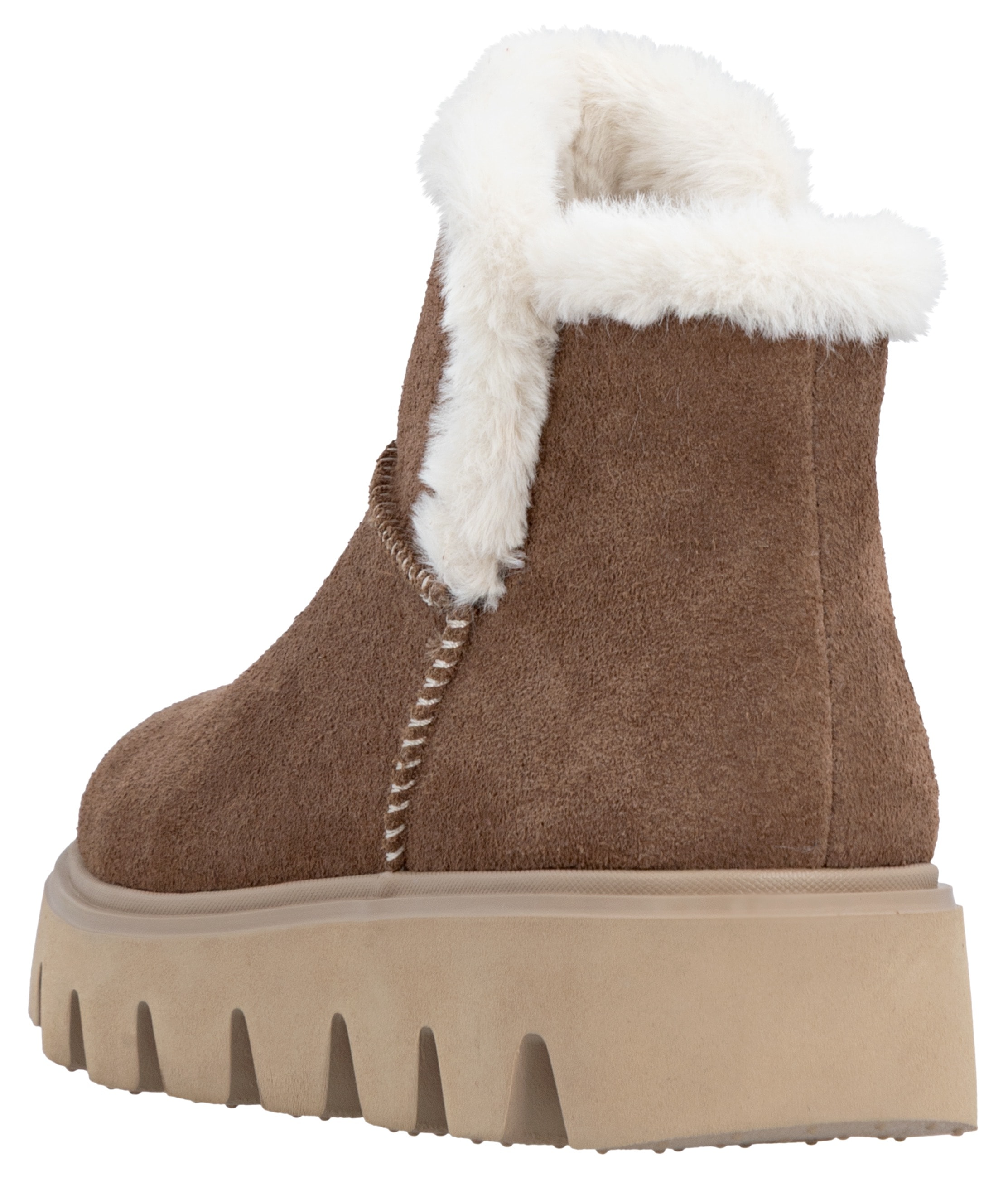 RIEKER Sport Winterboots, Plateaustiefel, Schlupfschuh mit Innenreißverschluss