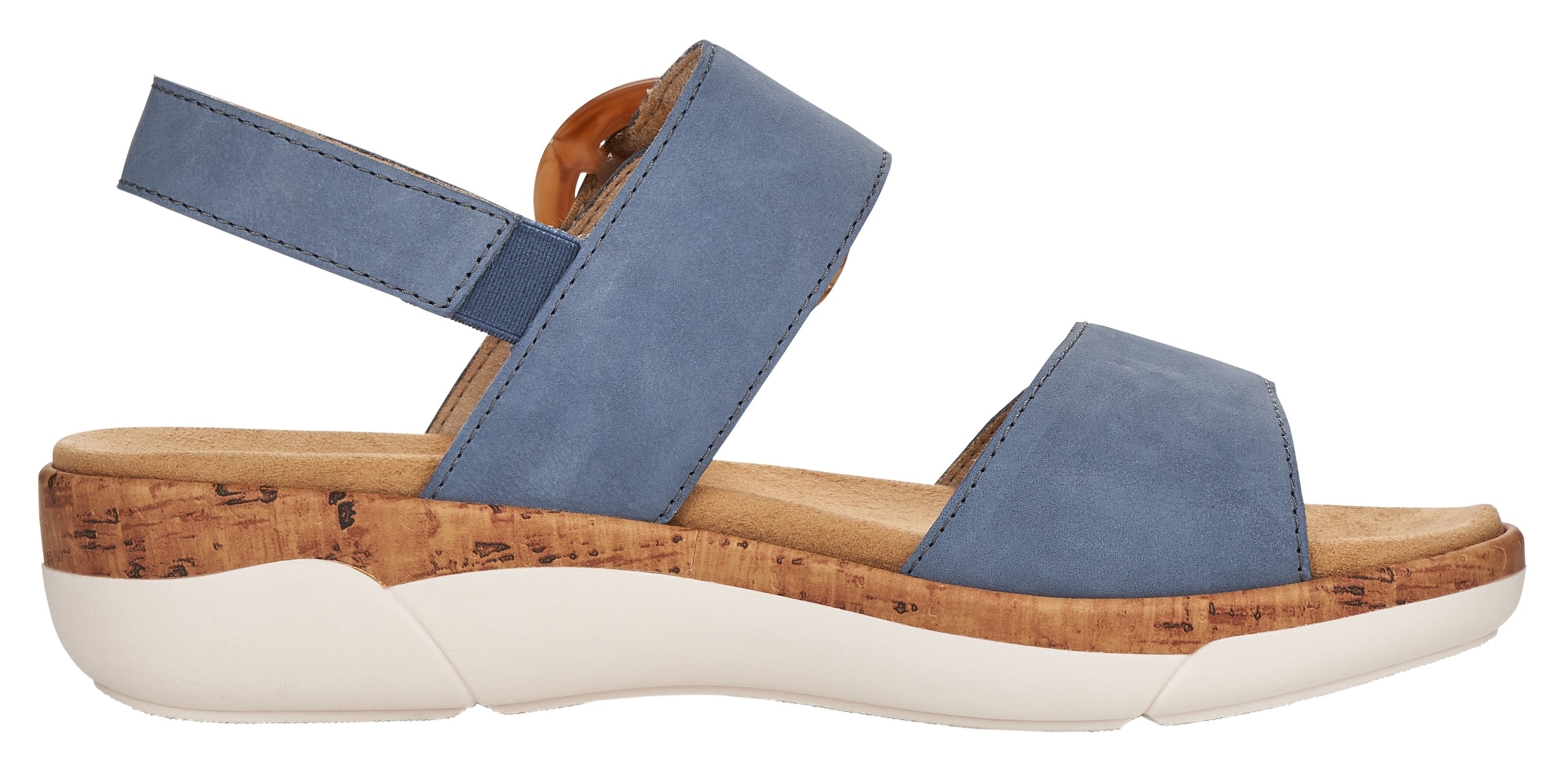 Remonte Riemchensandale, Keilabsatz, Sandalette, Sommerschuh mit herausnehmbarem Fußbett