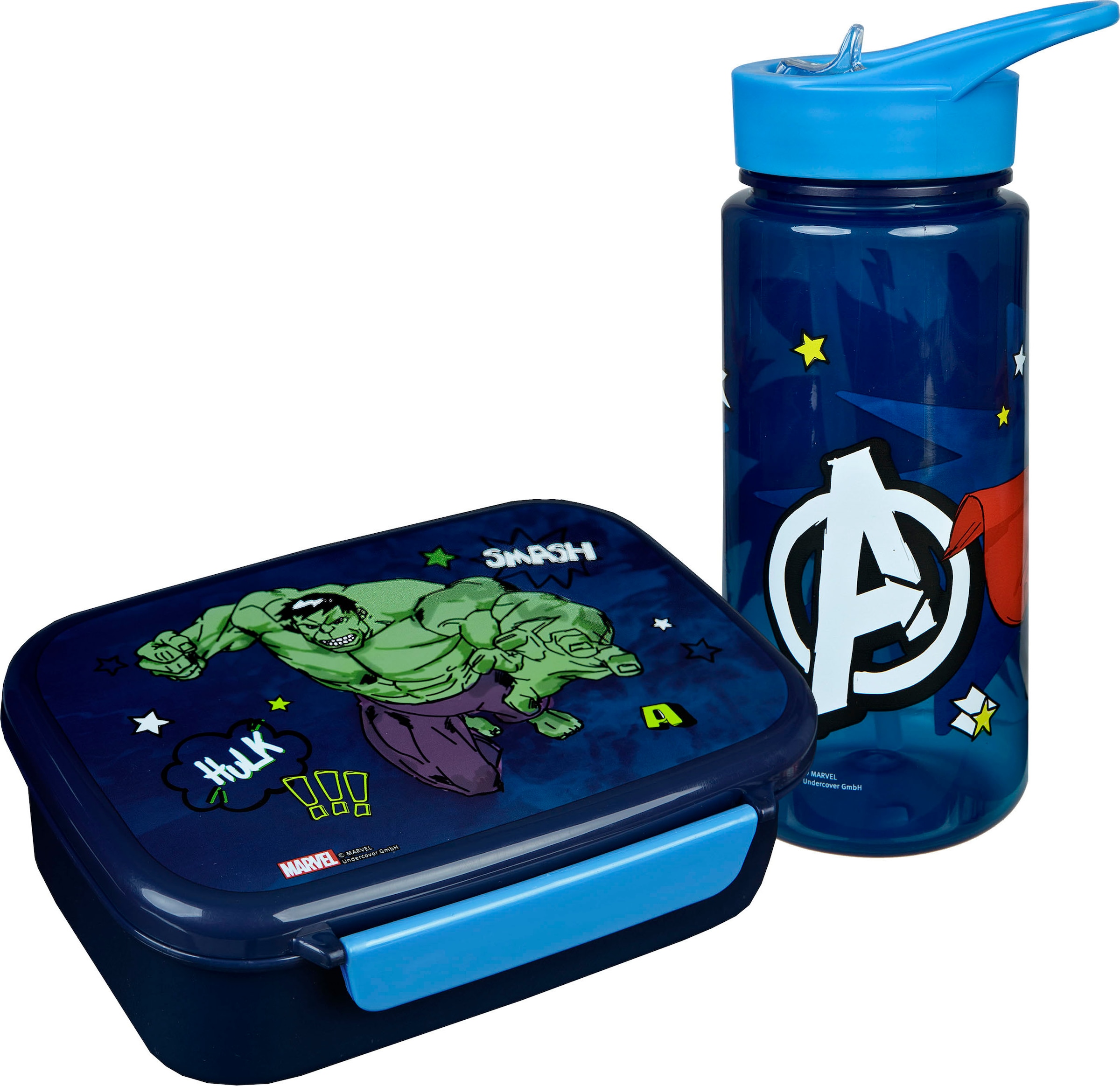 Scooli Lunchbox »Brotzeitdose & Trinkflasche, Avengers«, (Set, 2 tlg.), mit günstig online kaufen