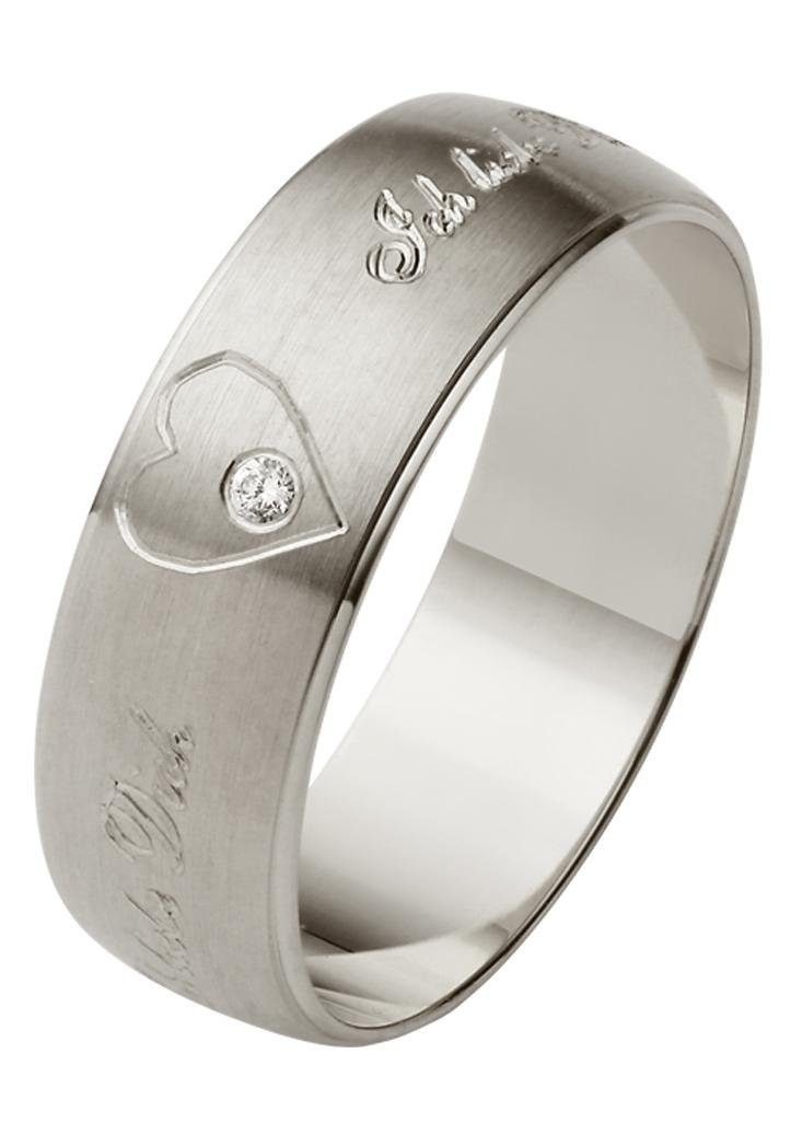 Firetti Trauring »Schmuck Geschenk Gold 375 Hochzeit Ehering Trauring "Ich liebe Dich"«, Made in Germany, wahlweise mit oder ohne Brillant
