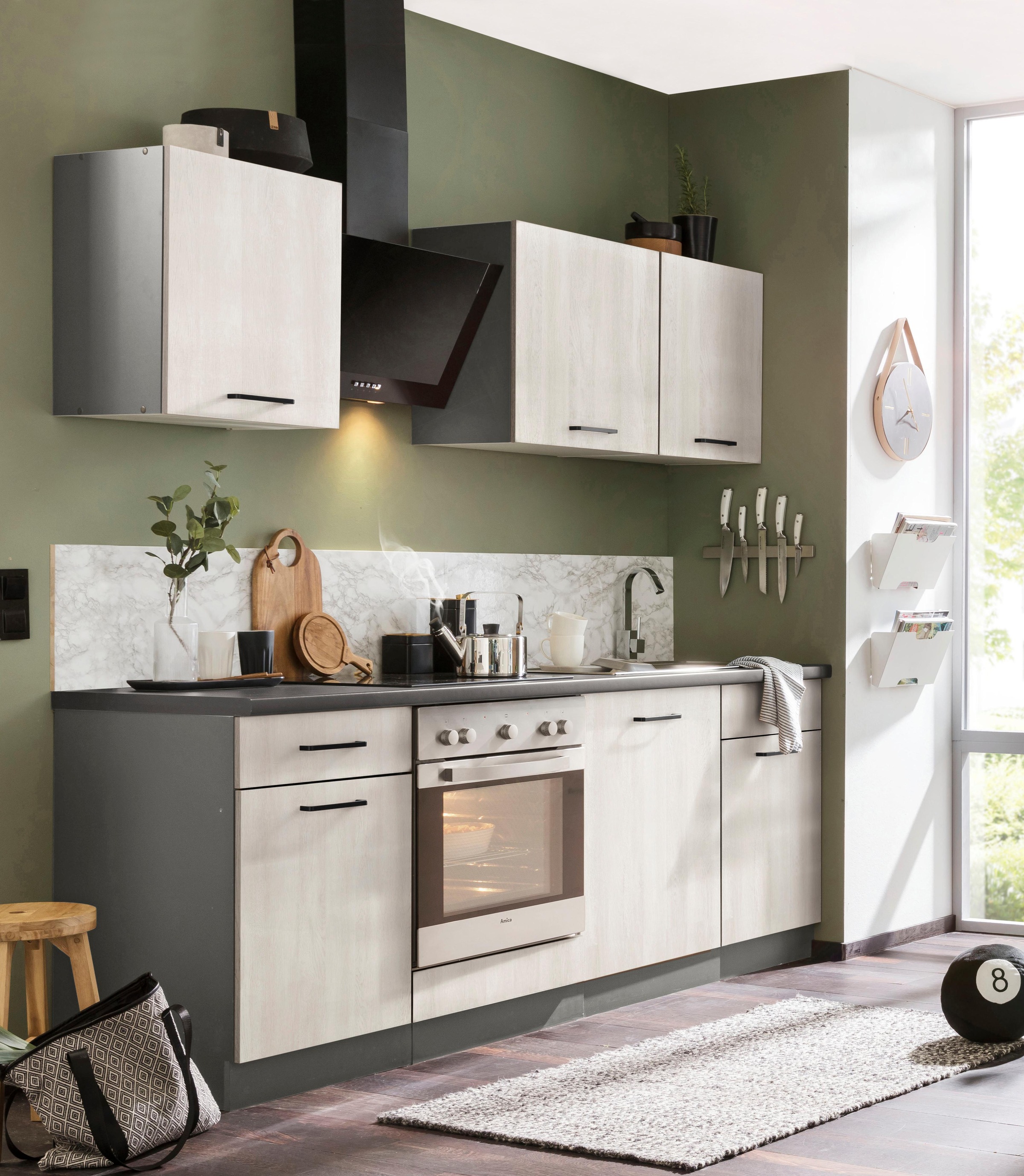 wiho Küchen mit 220 online Breite cm E-Geräten, Küchenzeile »Esbo«, kaufen