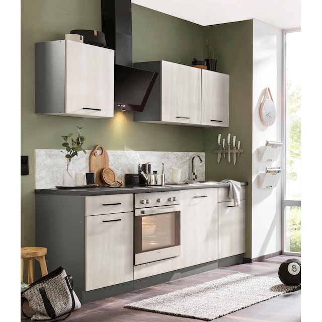 wiho Küchen Küchenzeile »Esbo«, mit E-Geräten, Breite 220 cm online kaufen